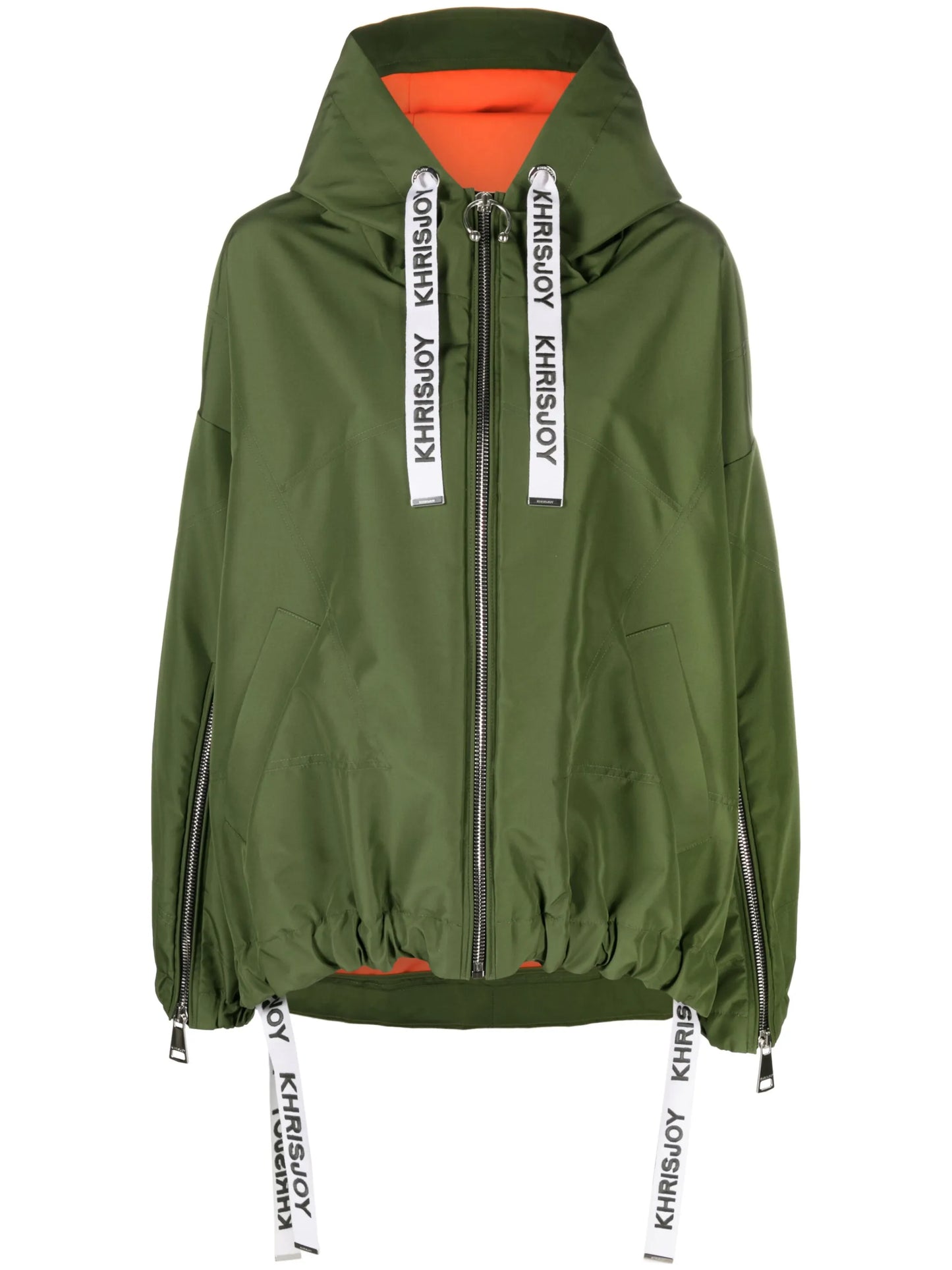 heart eyelets-detail lightweight jacket