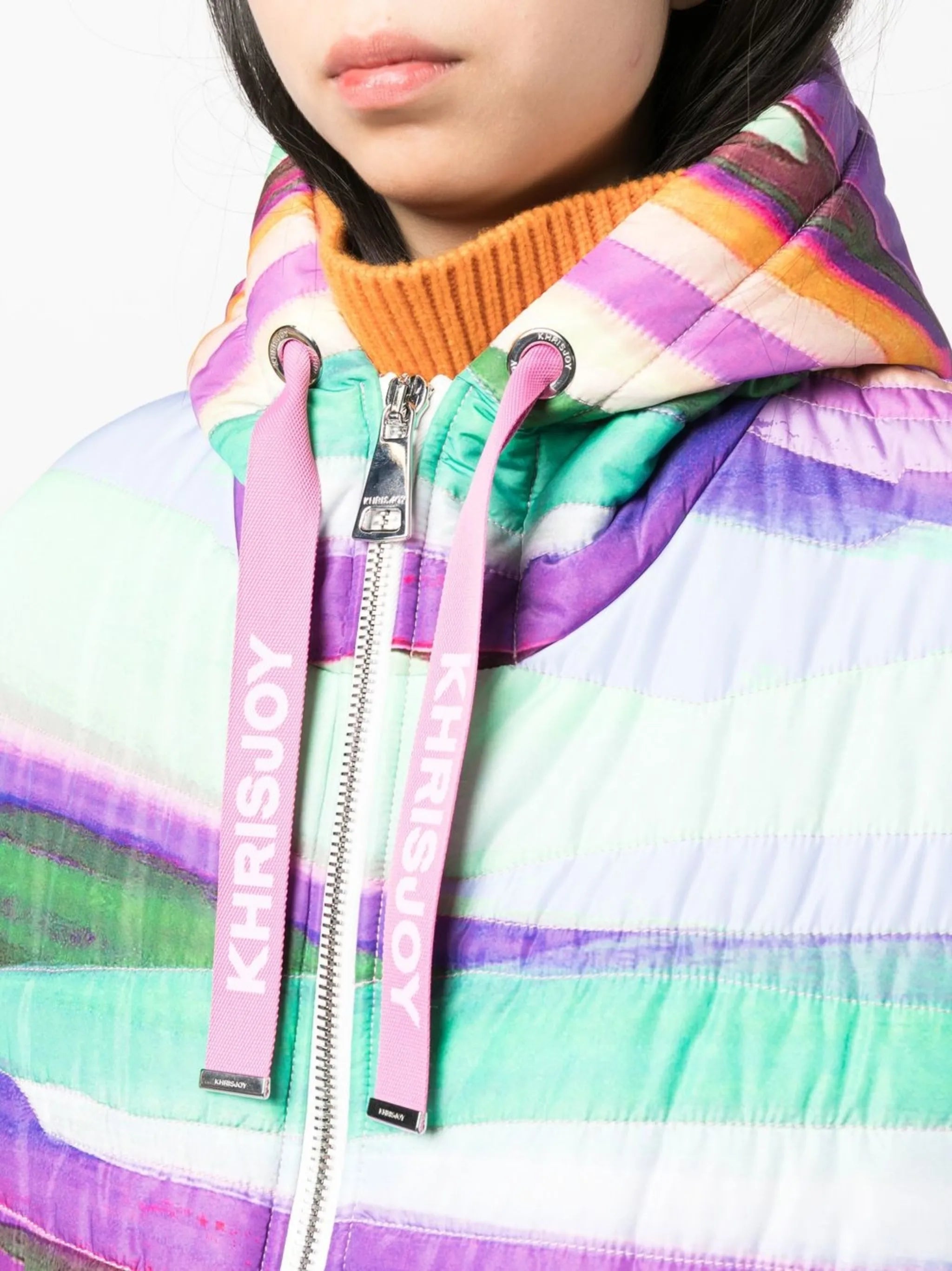 Khris abstract-print gilet