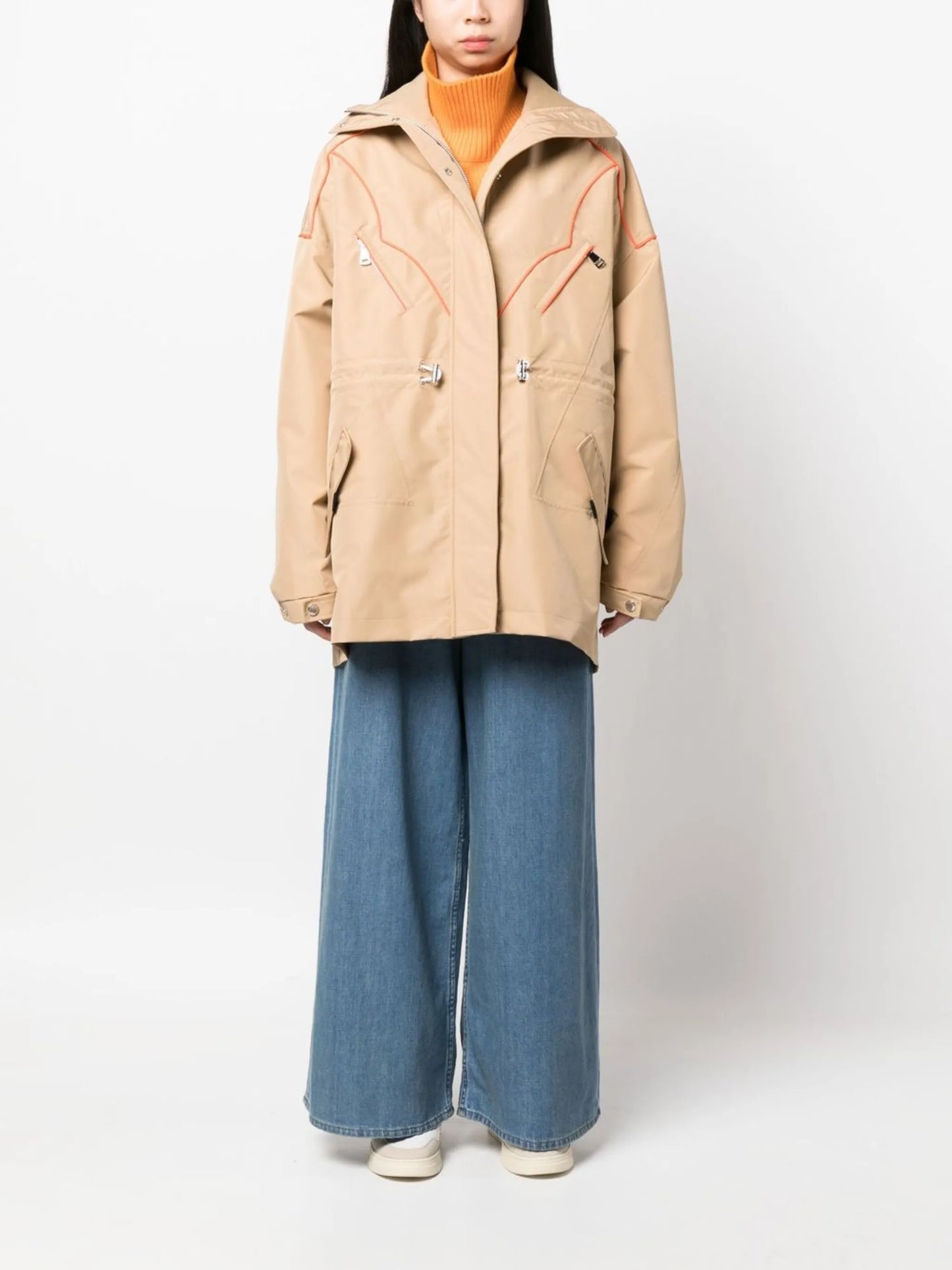 New Iconic gathered-waist parka
