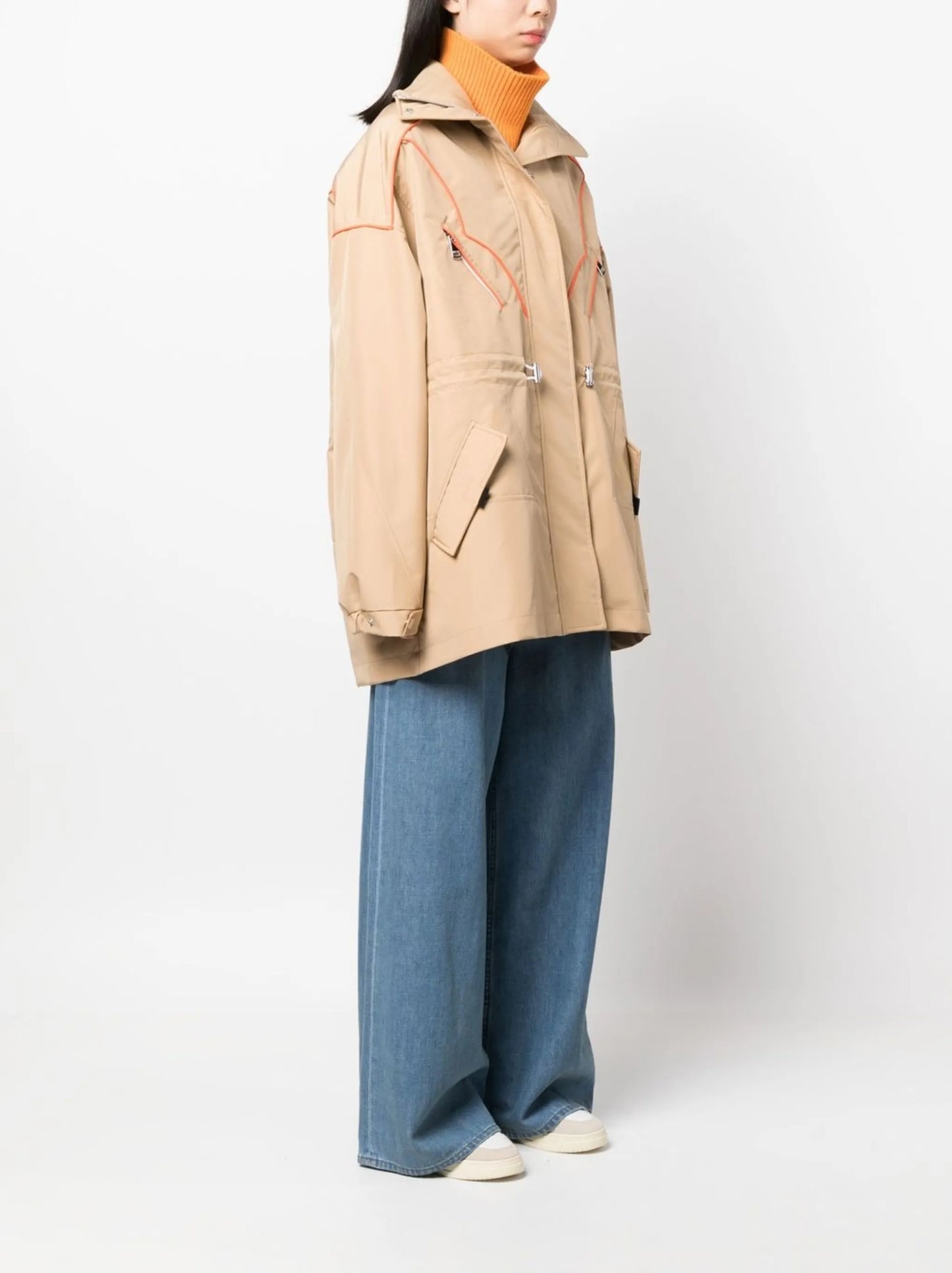 New Iconic gathered-waist parka