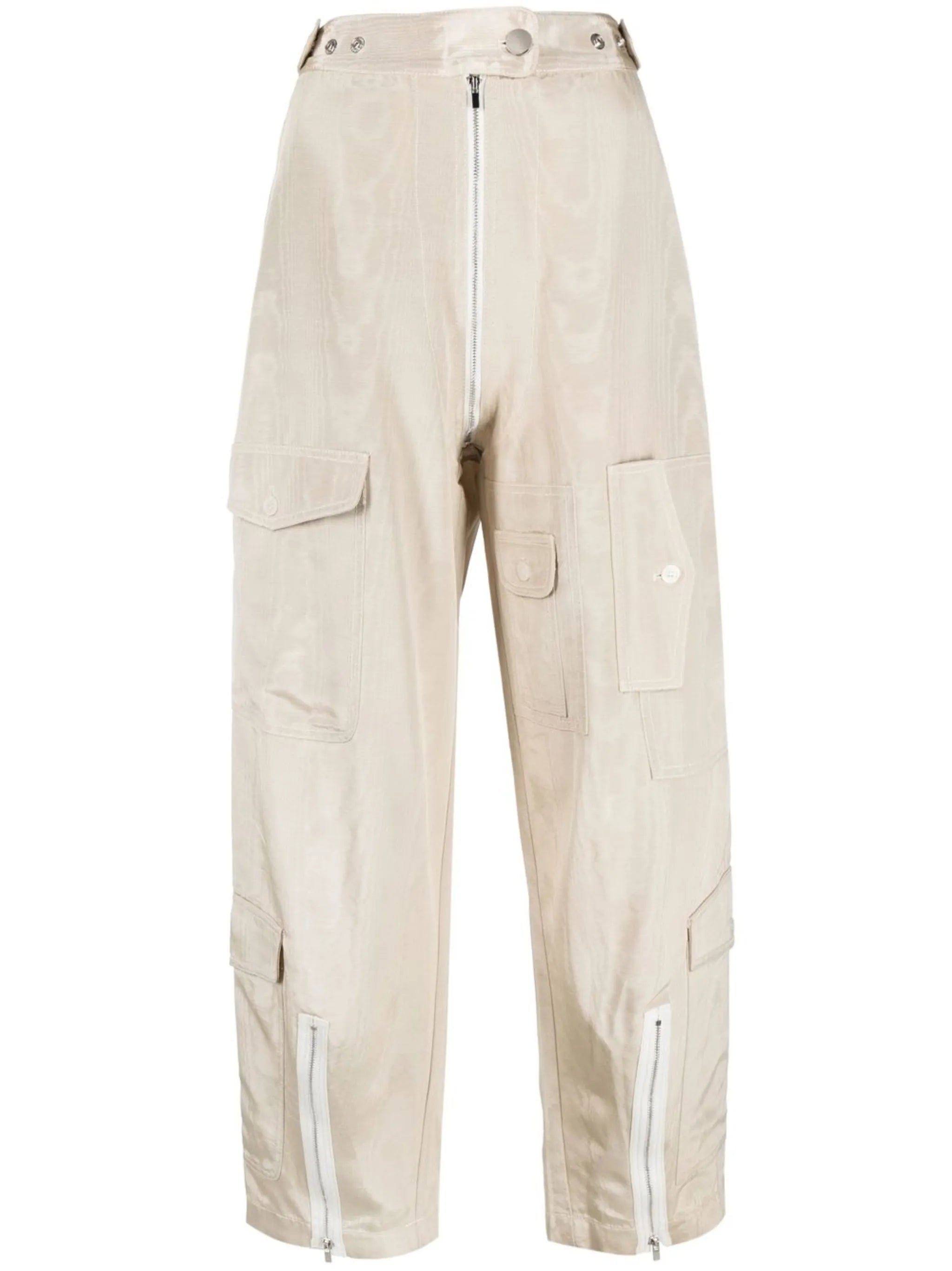 high-waisted cargo pants