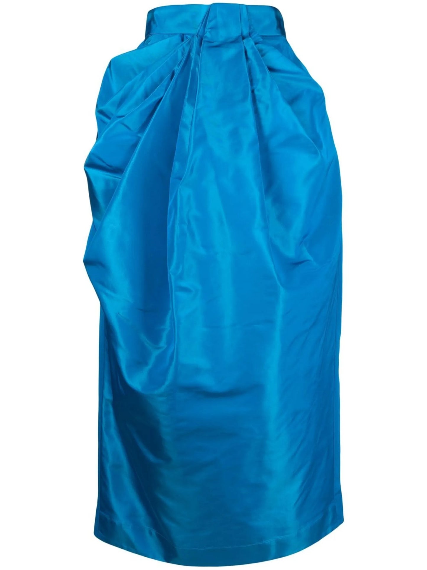 floor-length silk skirt