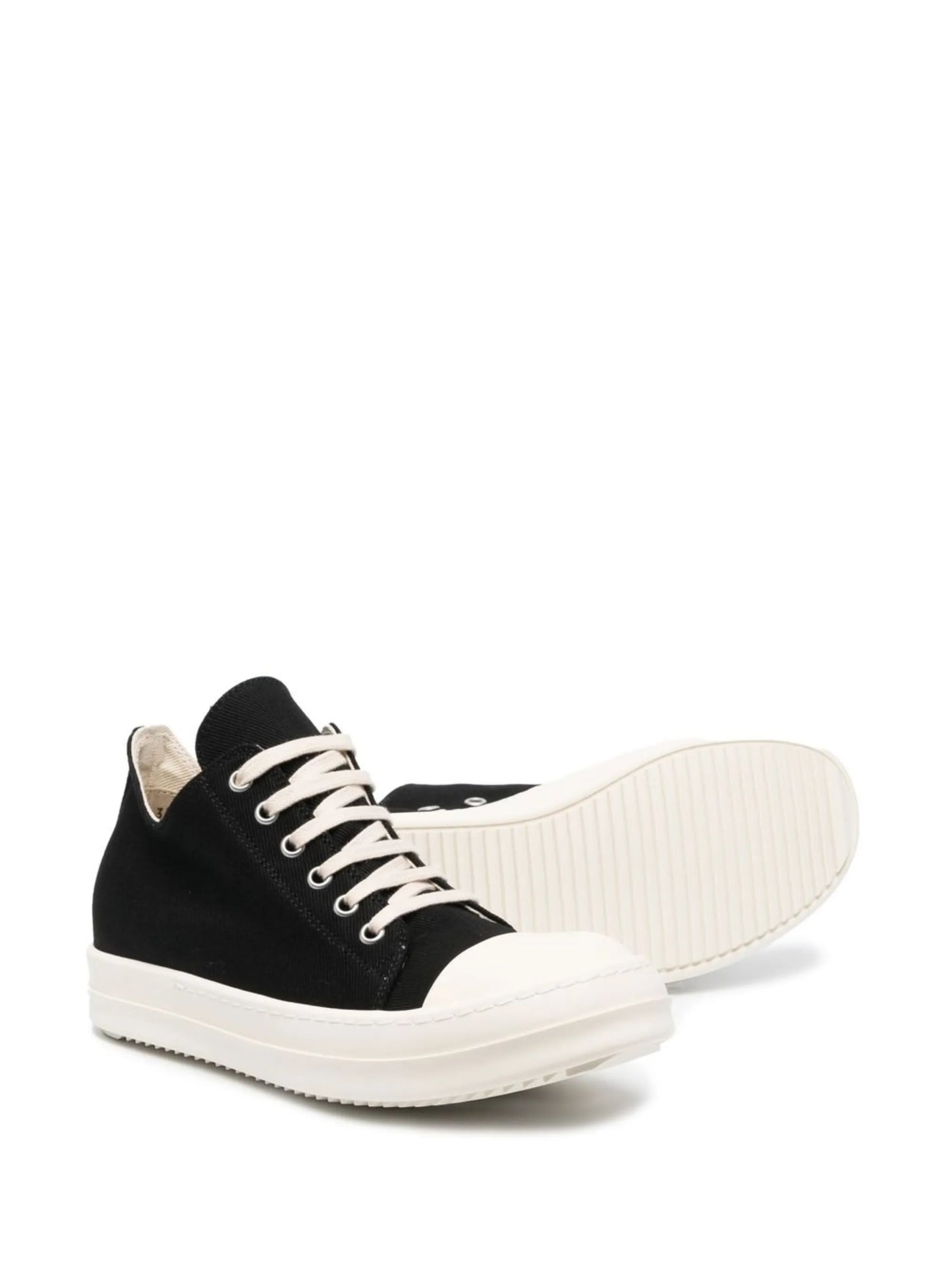 low-top denim sneakers