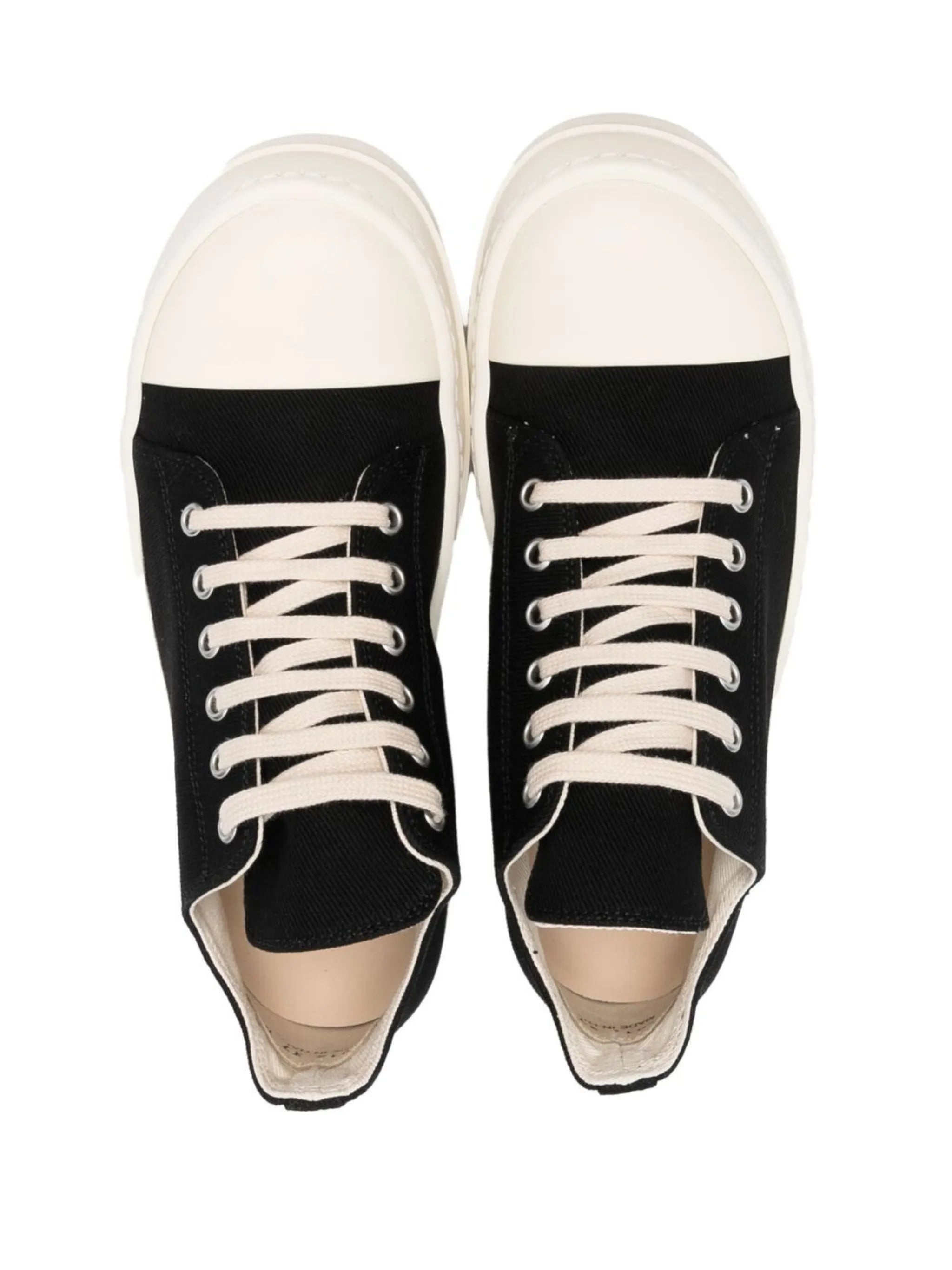 low-top denim sneakers