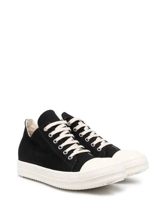 low-top denim sneakers