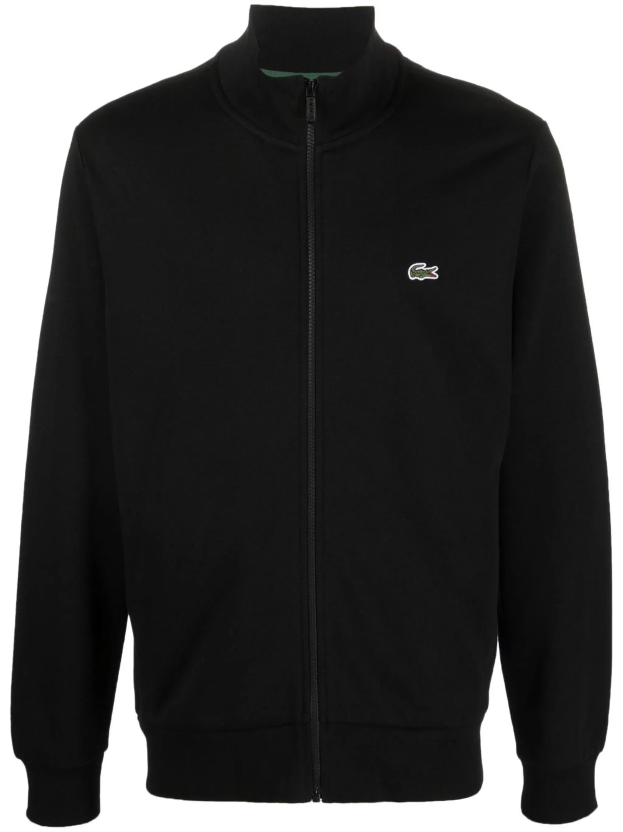 high-neck zip-fastening sweatshirt