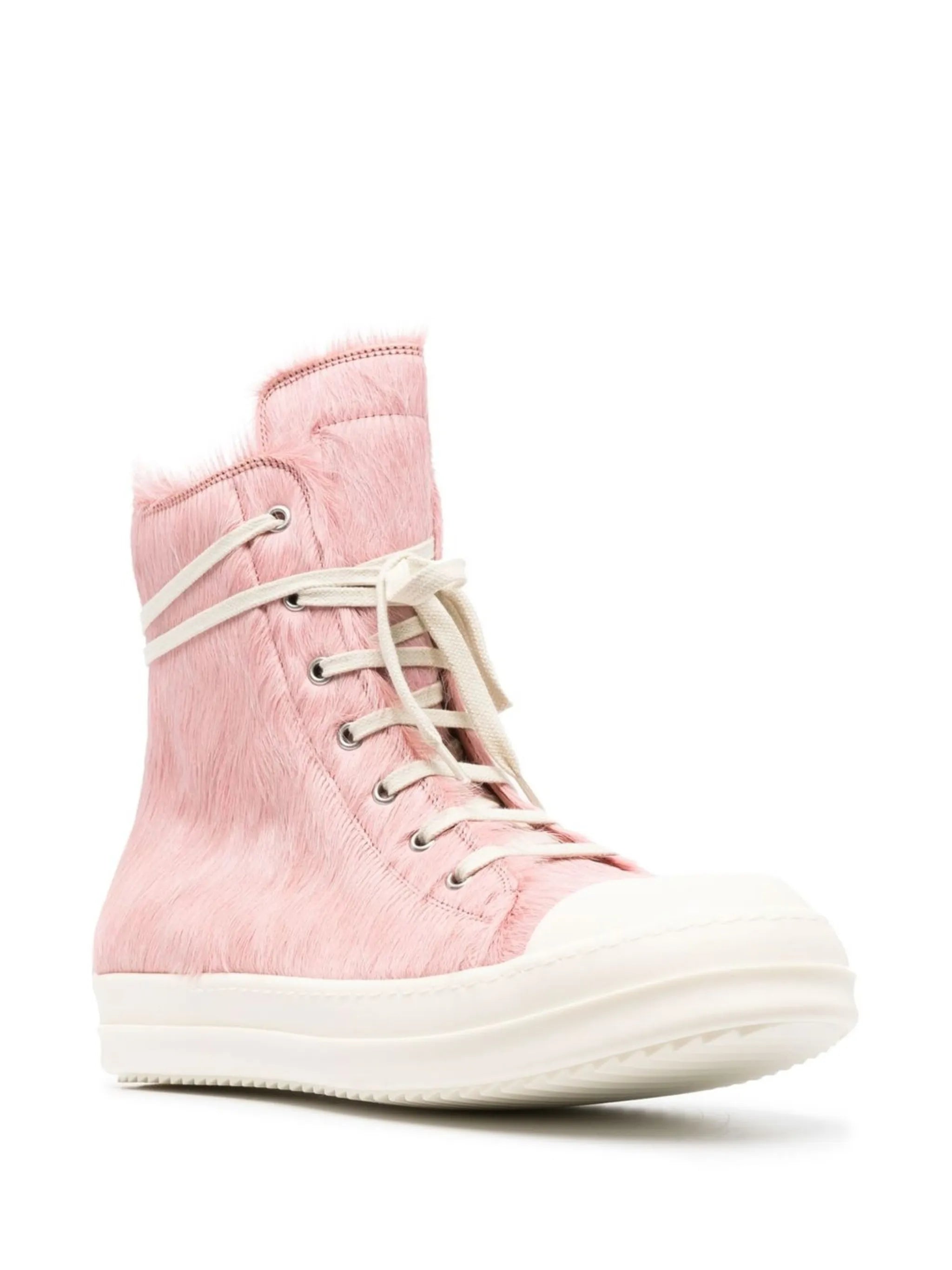 high-top haircalf sneakers
