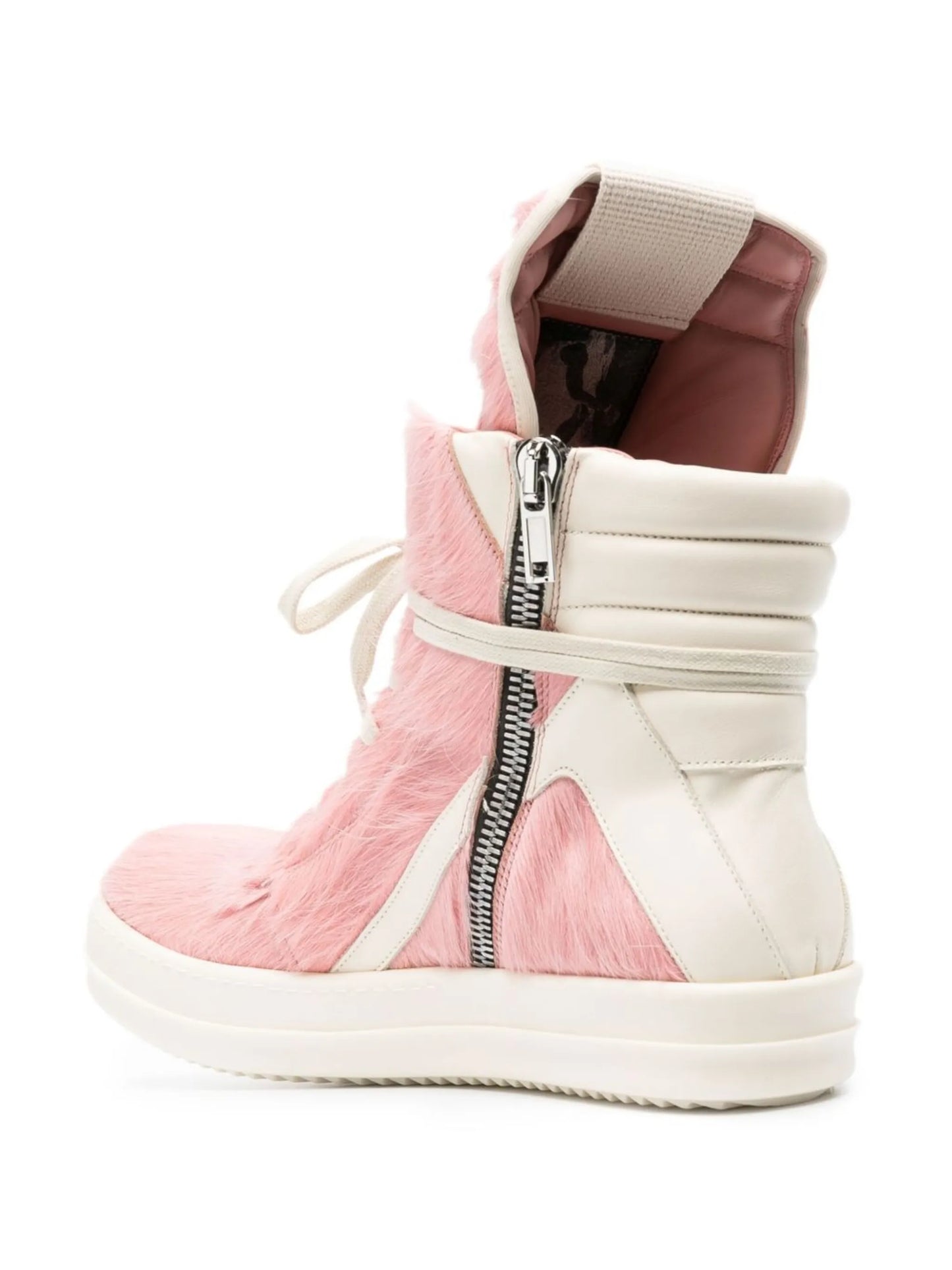 ankle-length lace-up sneakers