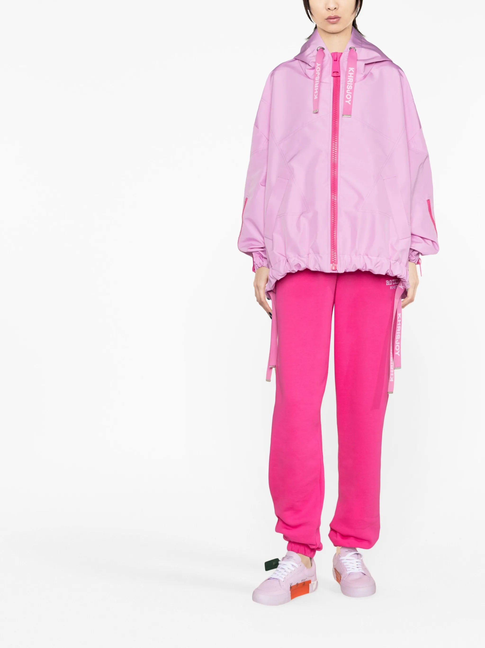 road-print windbreaker jacket