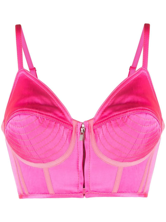 bustier cropped top