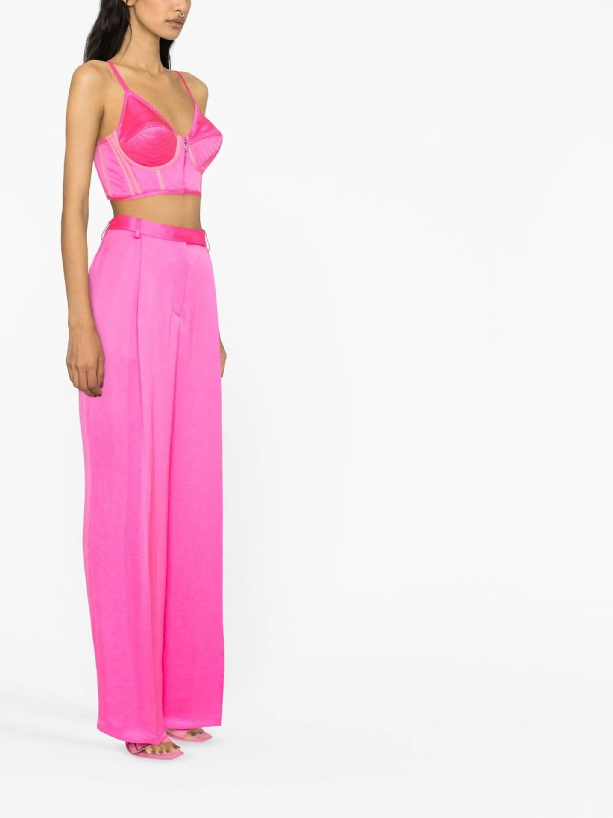 bustier cropped top