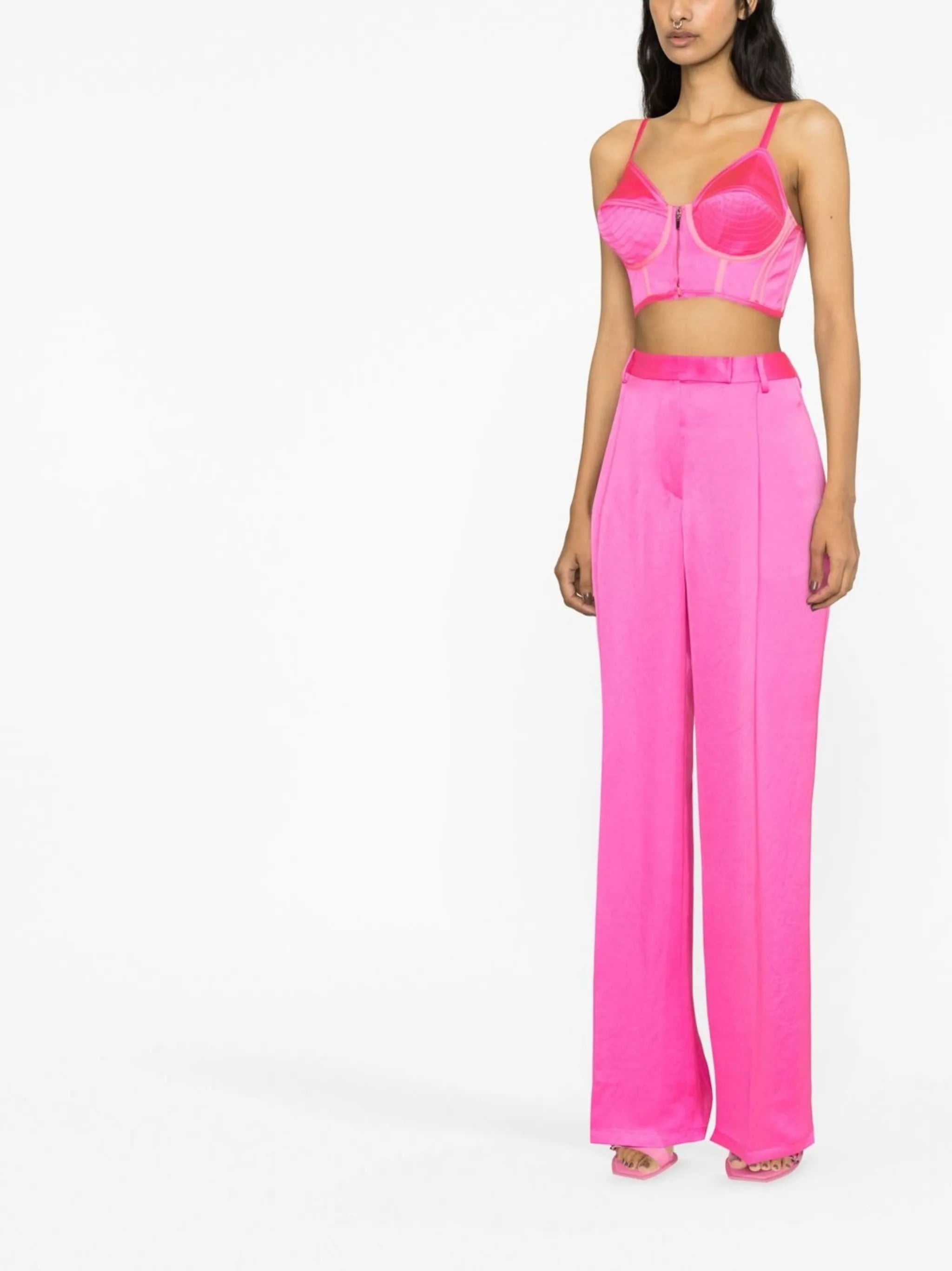 bustier cropped top