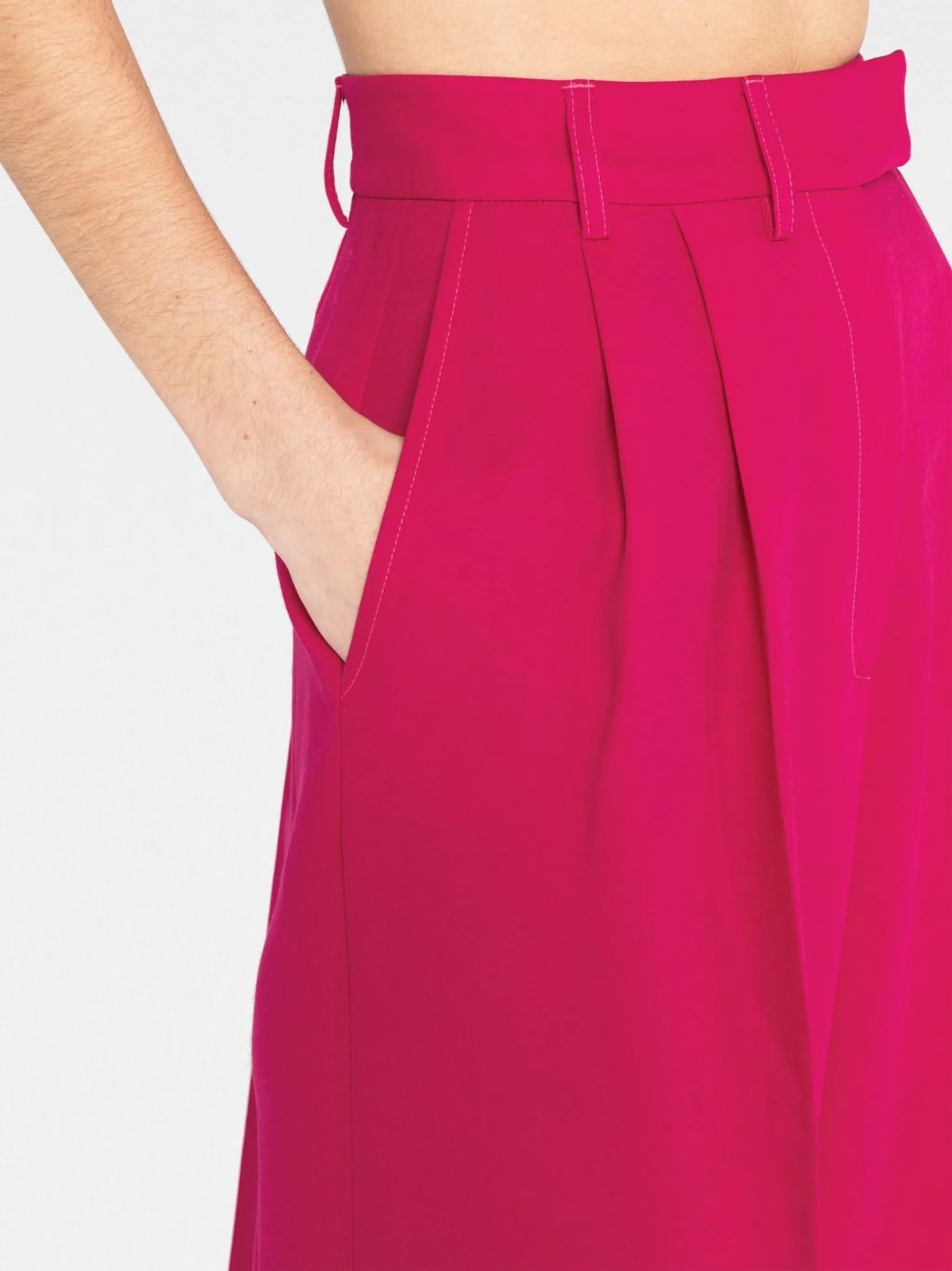 Ultra-wide high-waist trousers