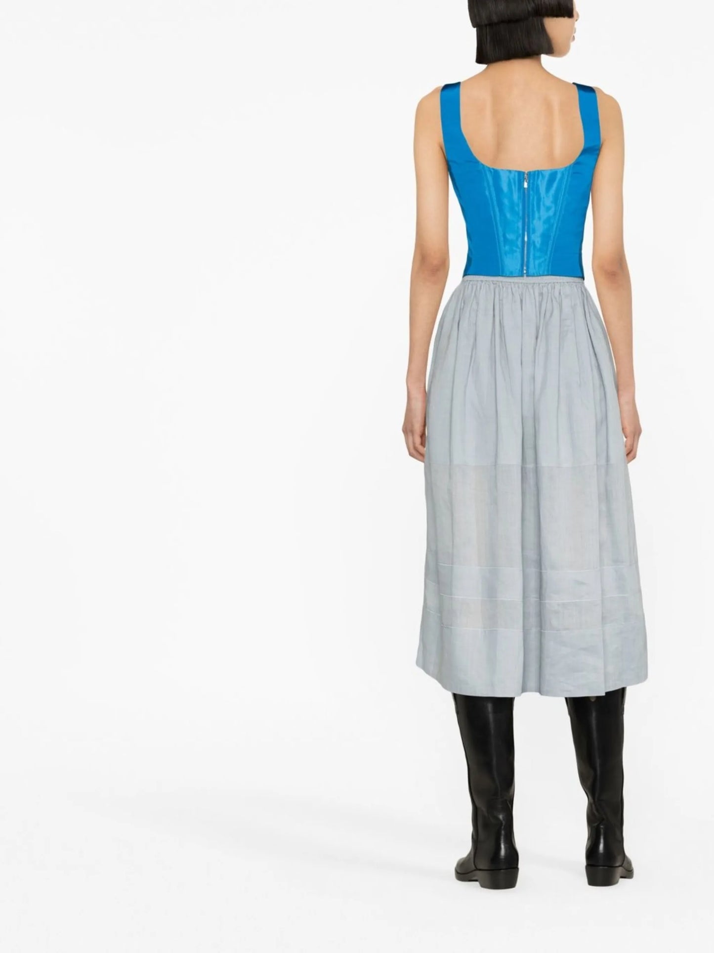 corset silk tank top