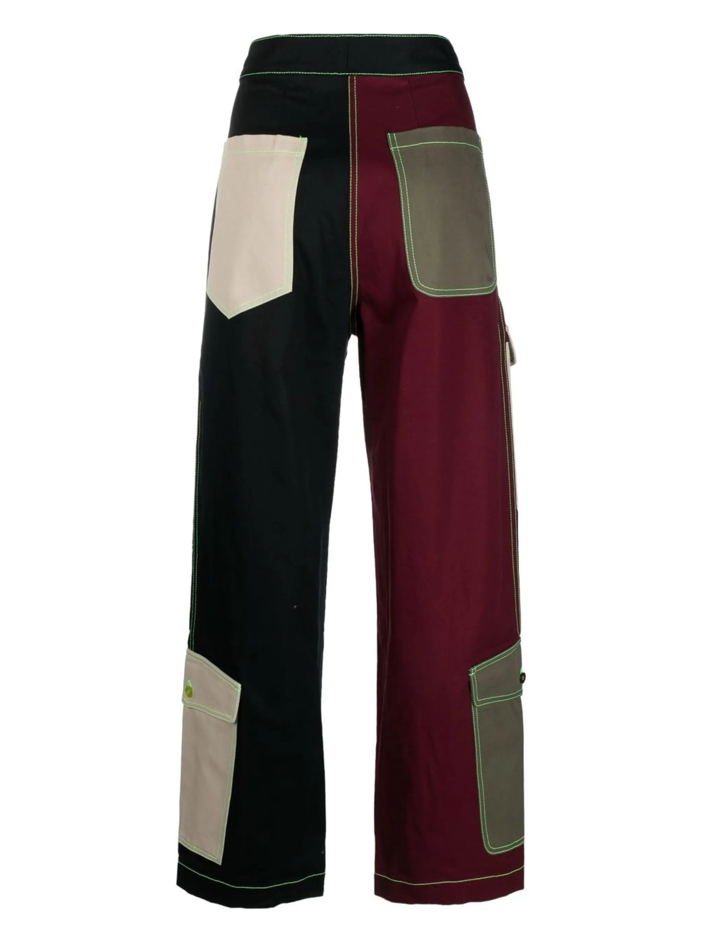 colour-block cargo trousers