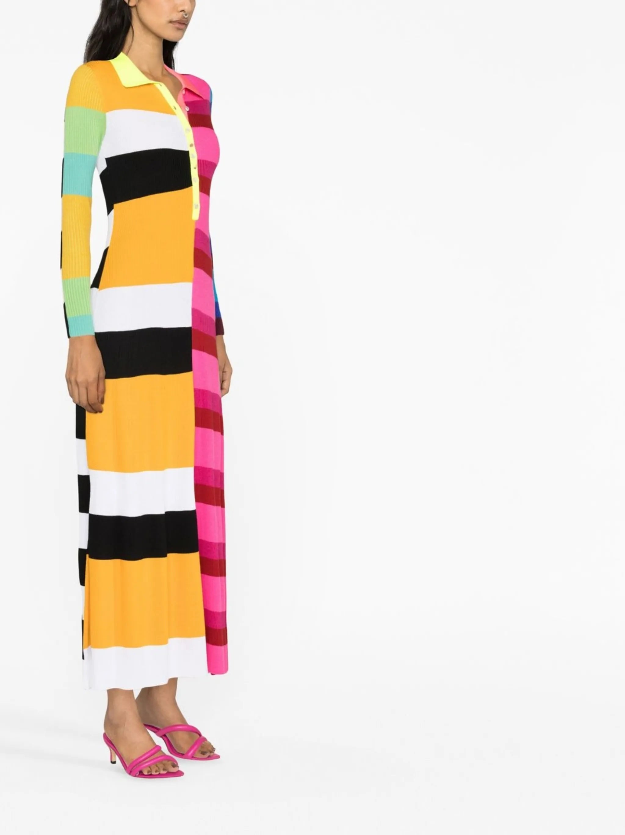 striped polo dress