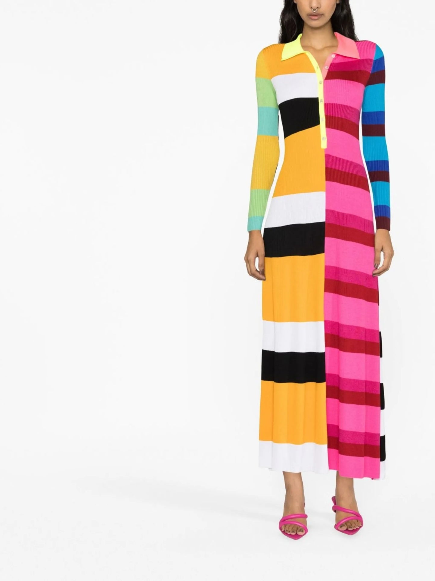 striped polo dress