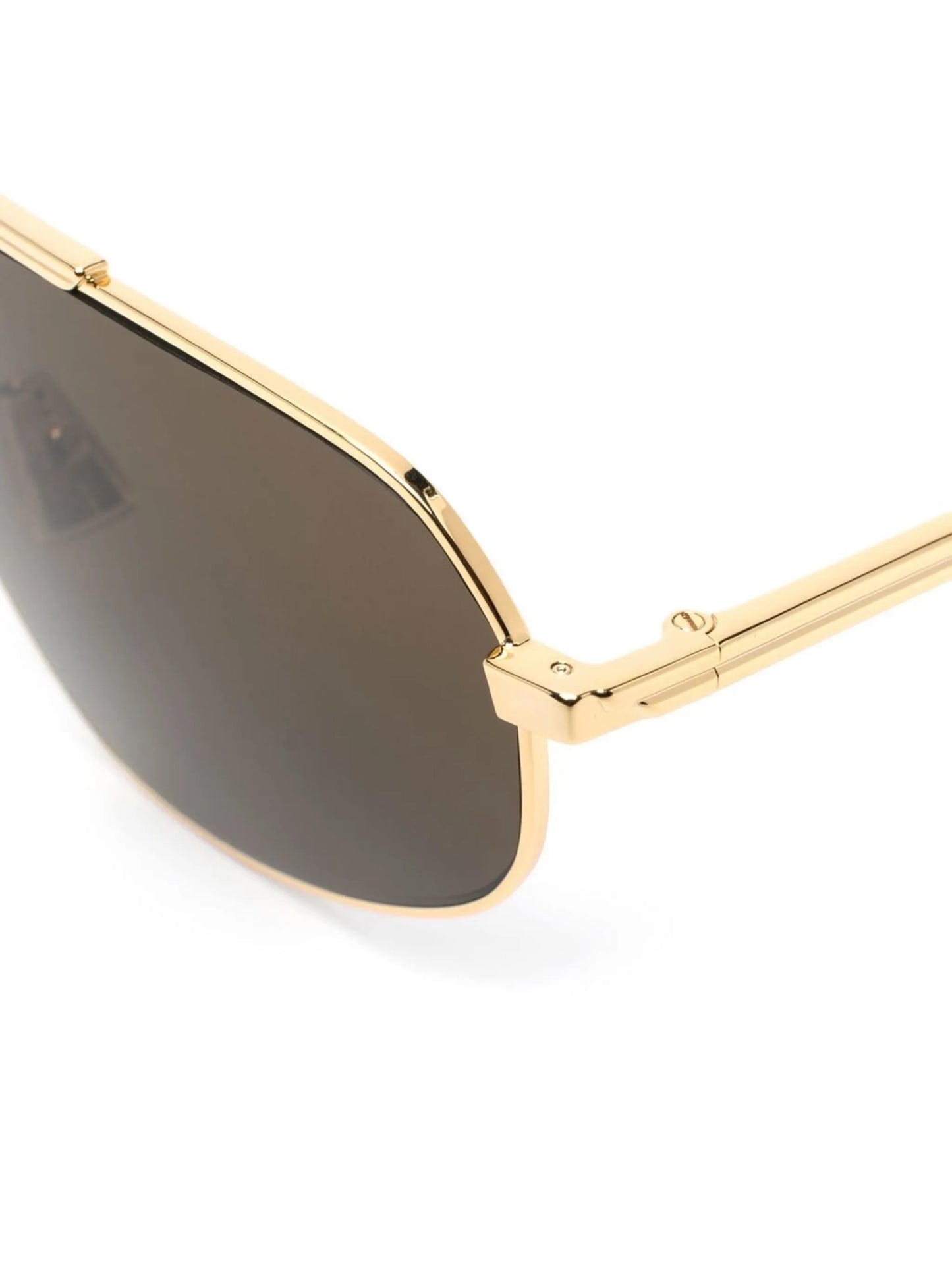 gold-wire pilot-frame sunglasses