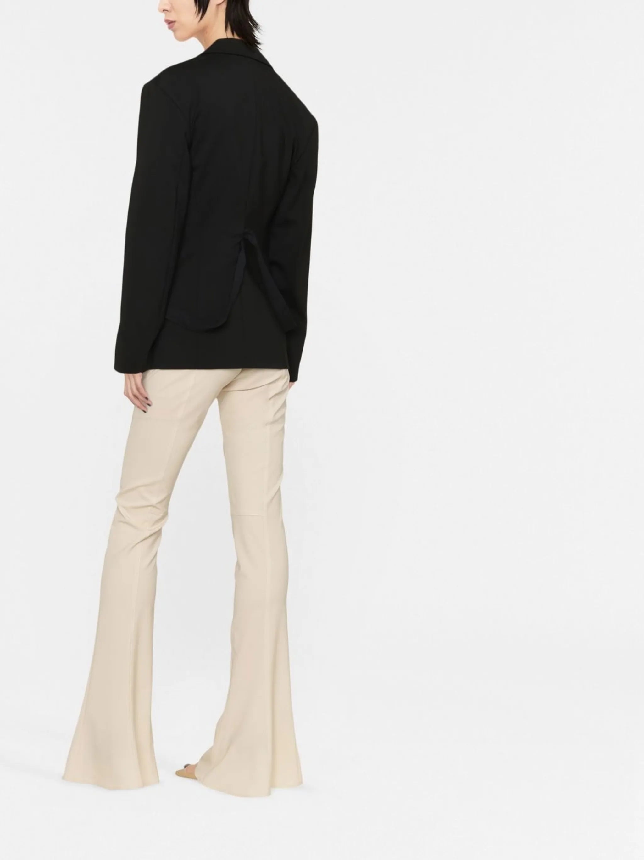 single-breasted zip-fastening blazer
