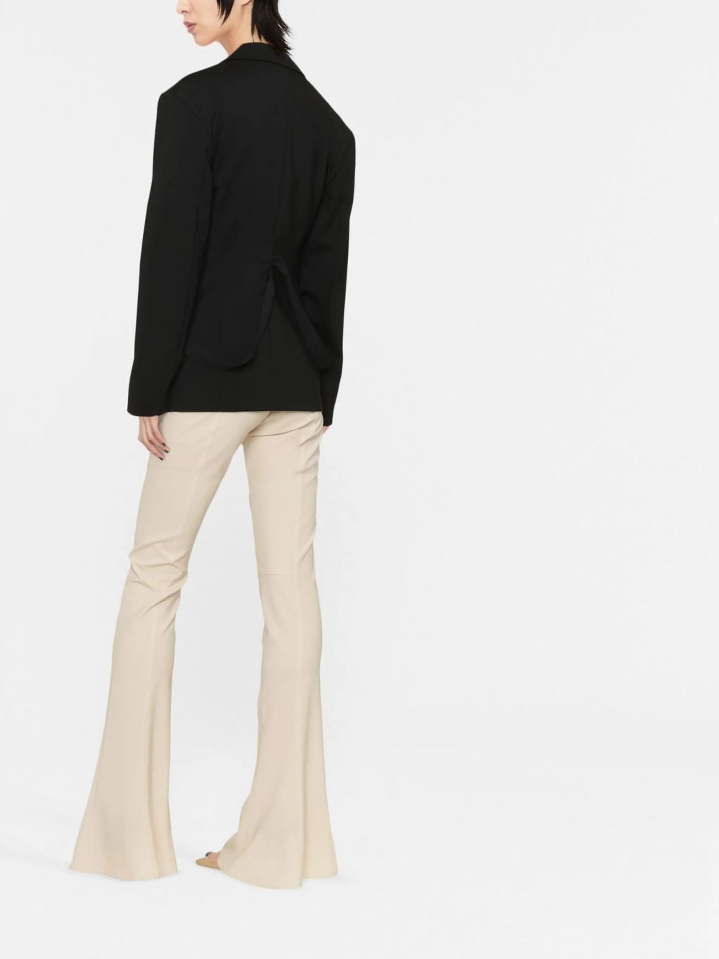 single-breasted zip-fastening blazer
