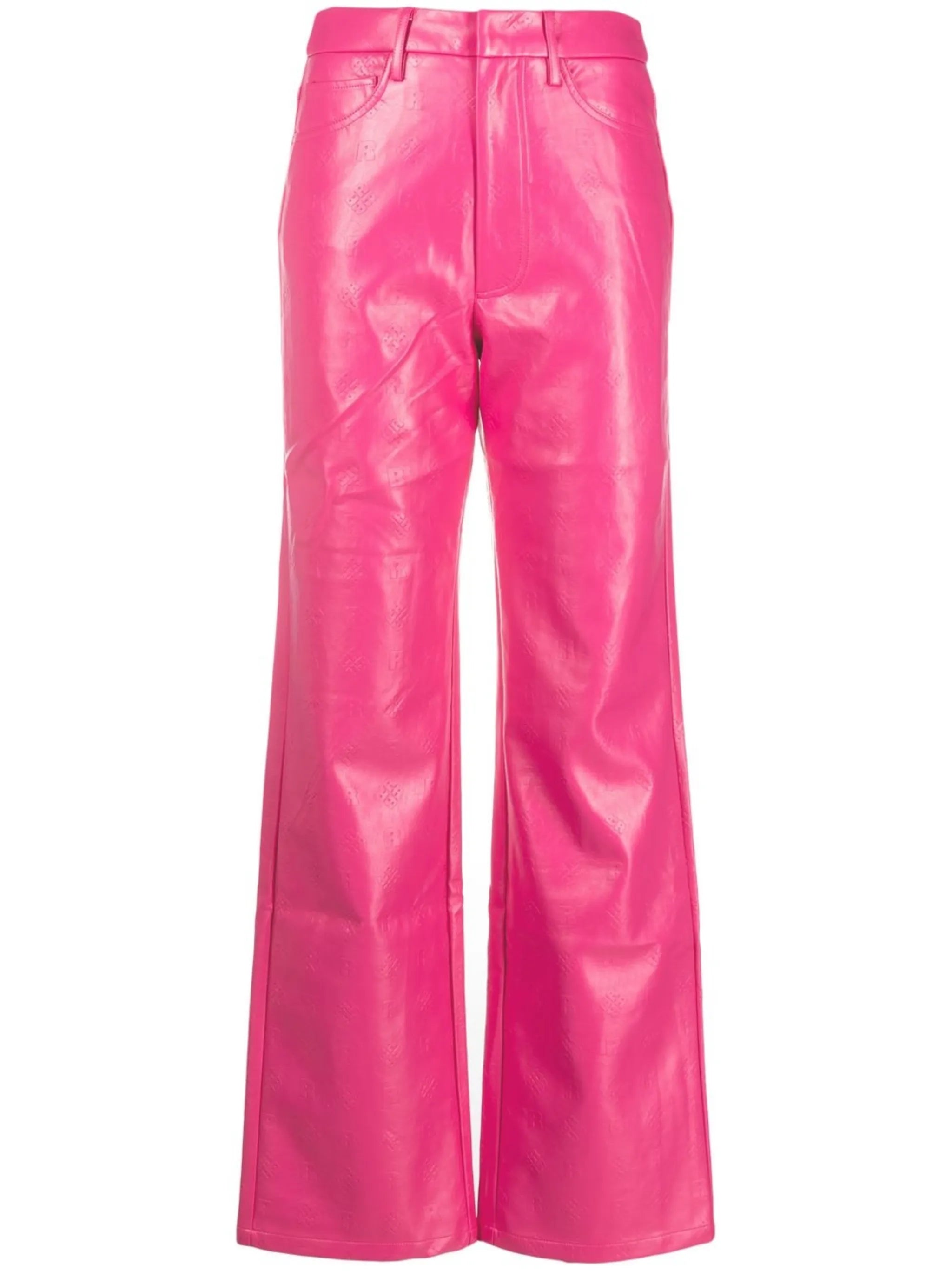 high-waisted wide-leg trousers