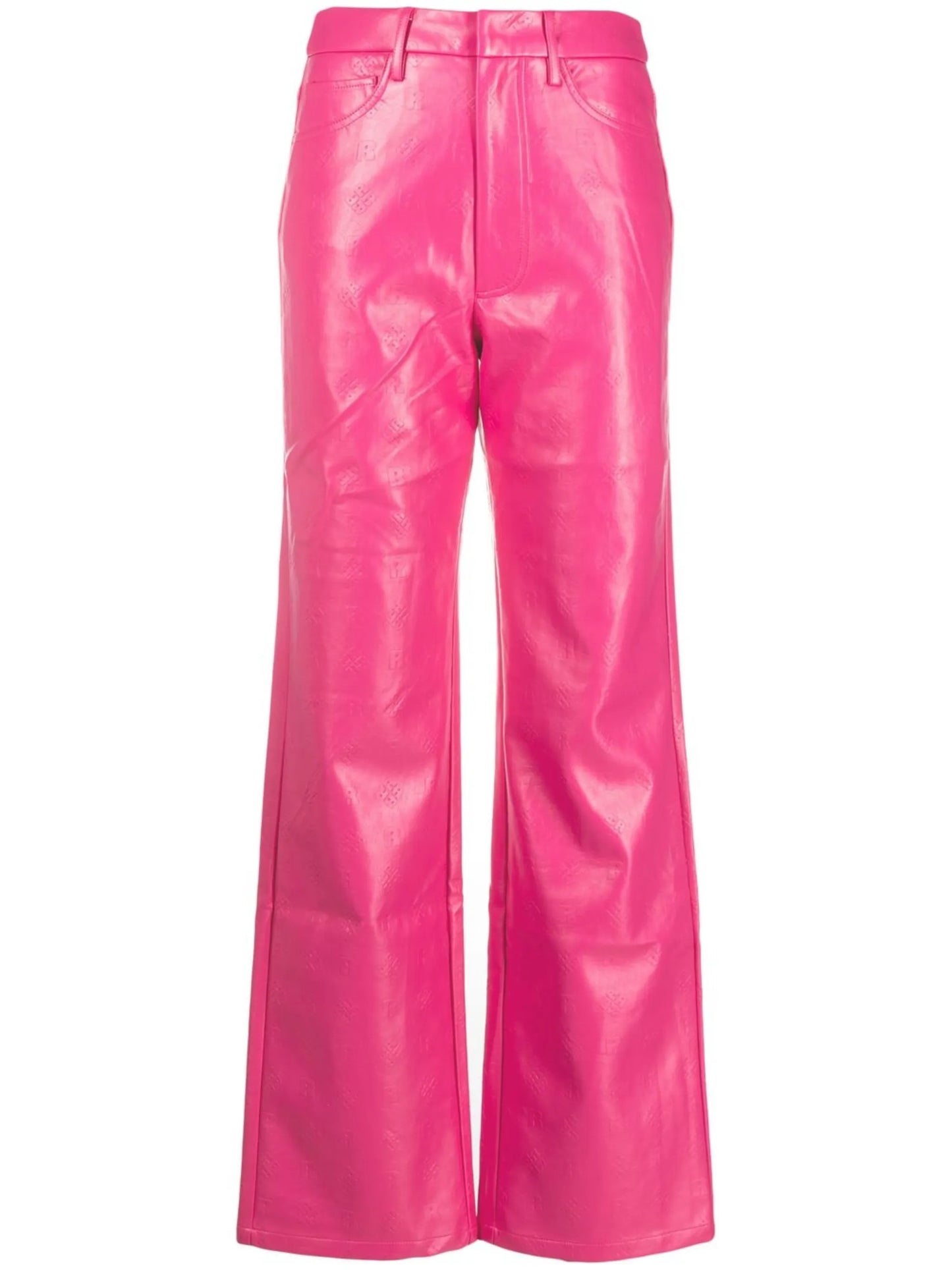 high-waisted wide-leg trousers