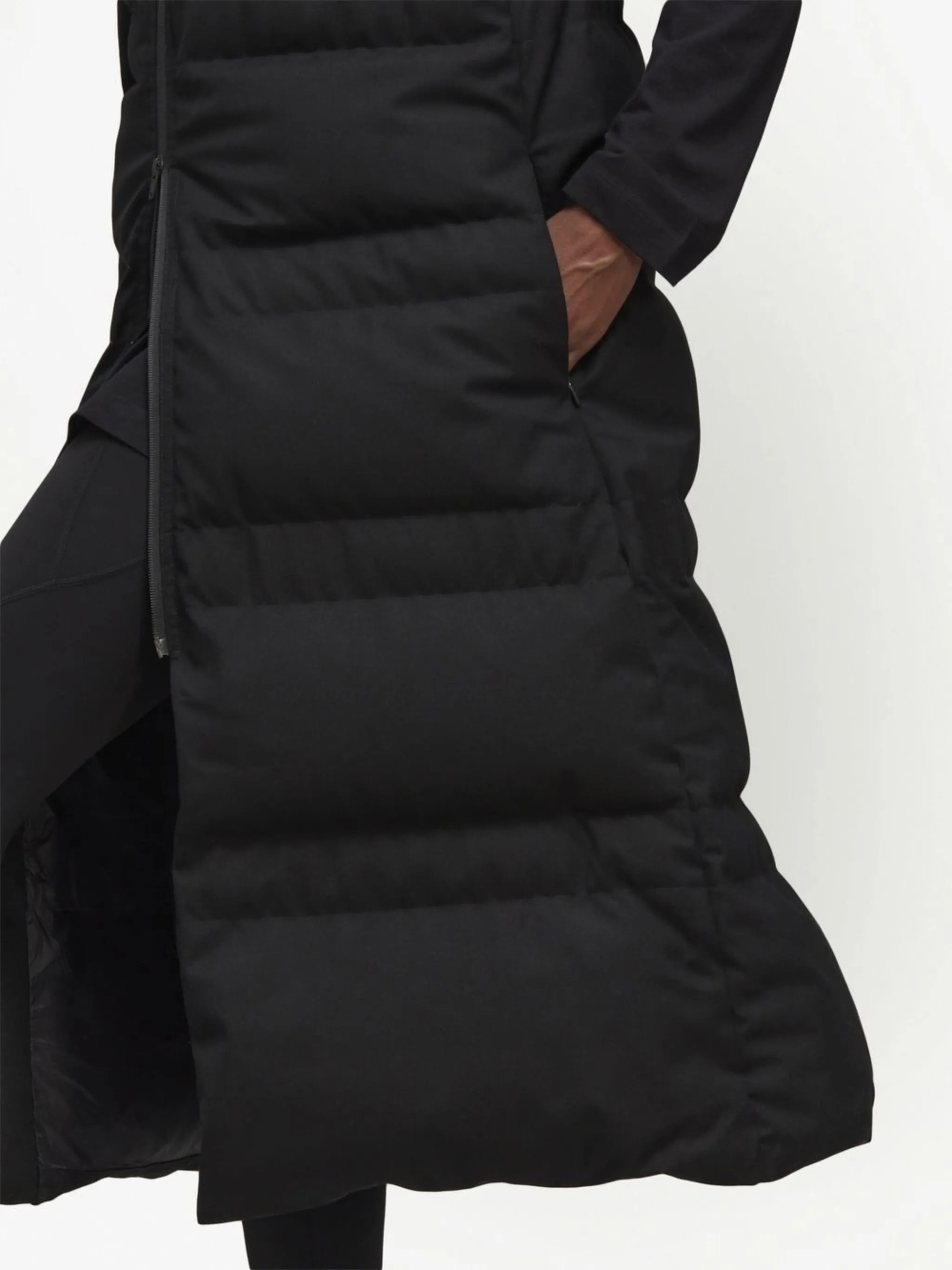 quilted hooded gilet