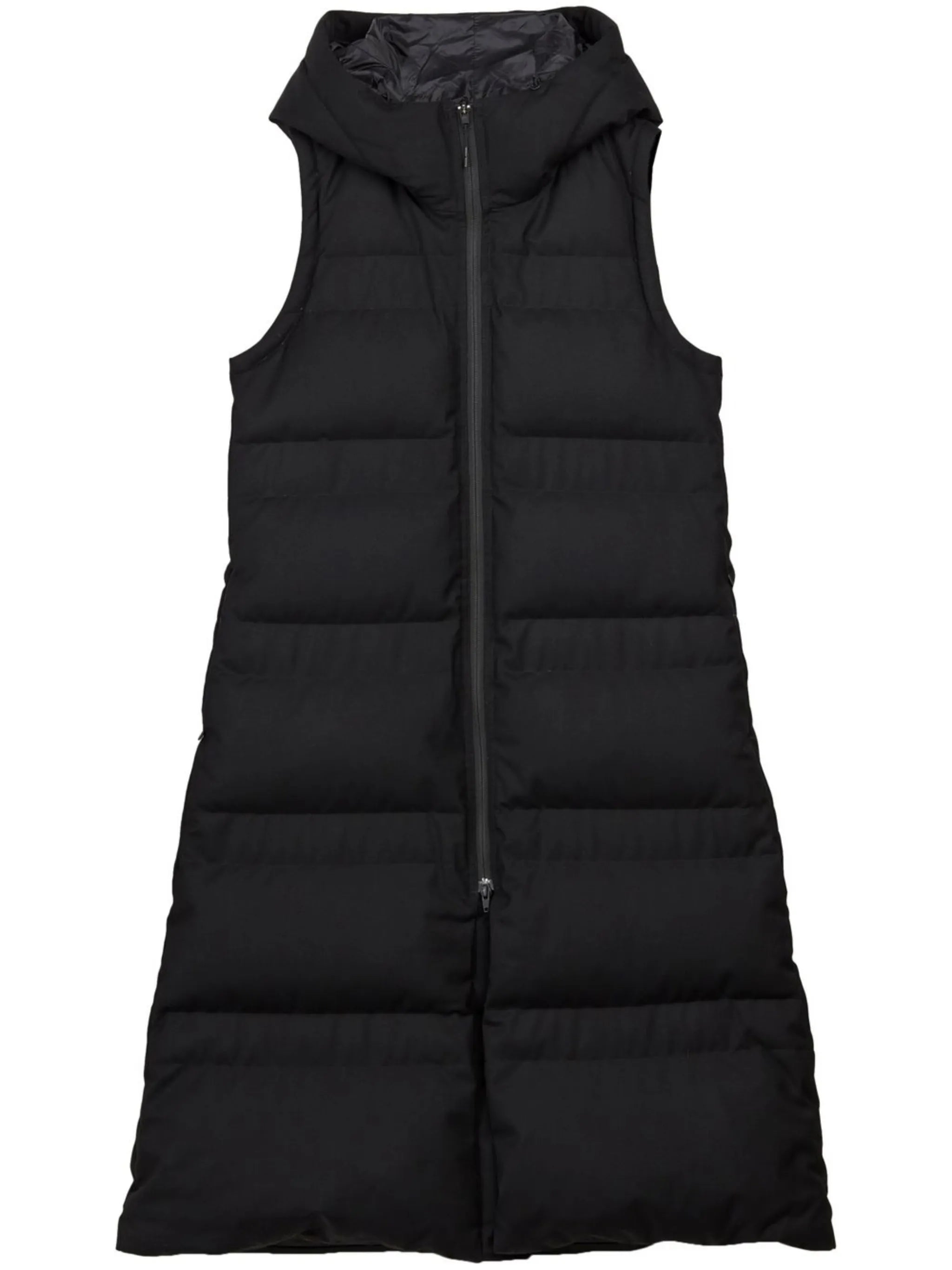 quilted hooded gilet