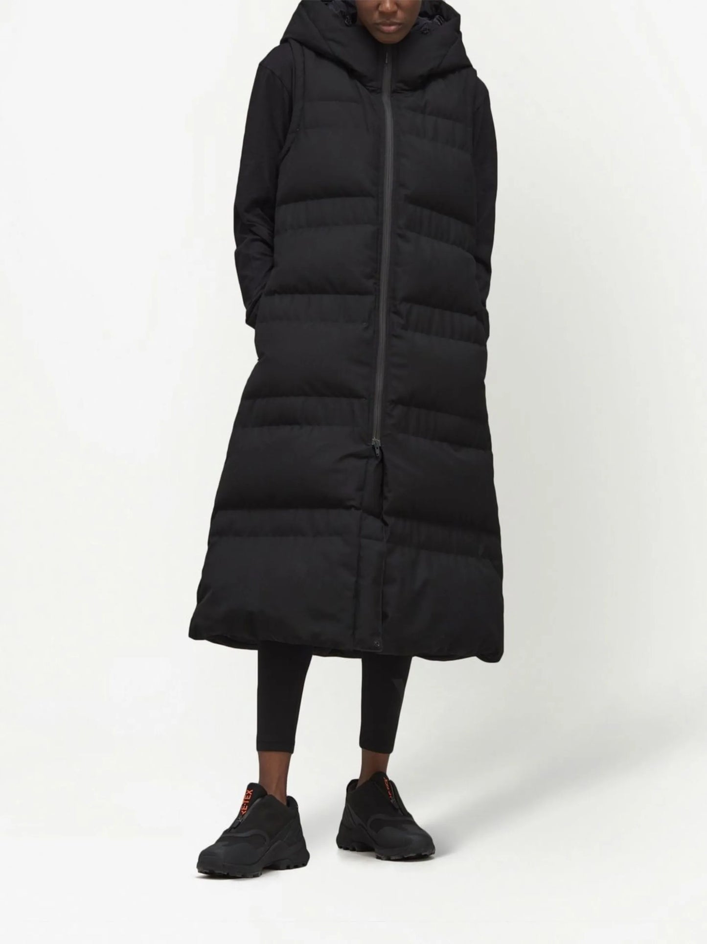 quilted hooded gilet