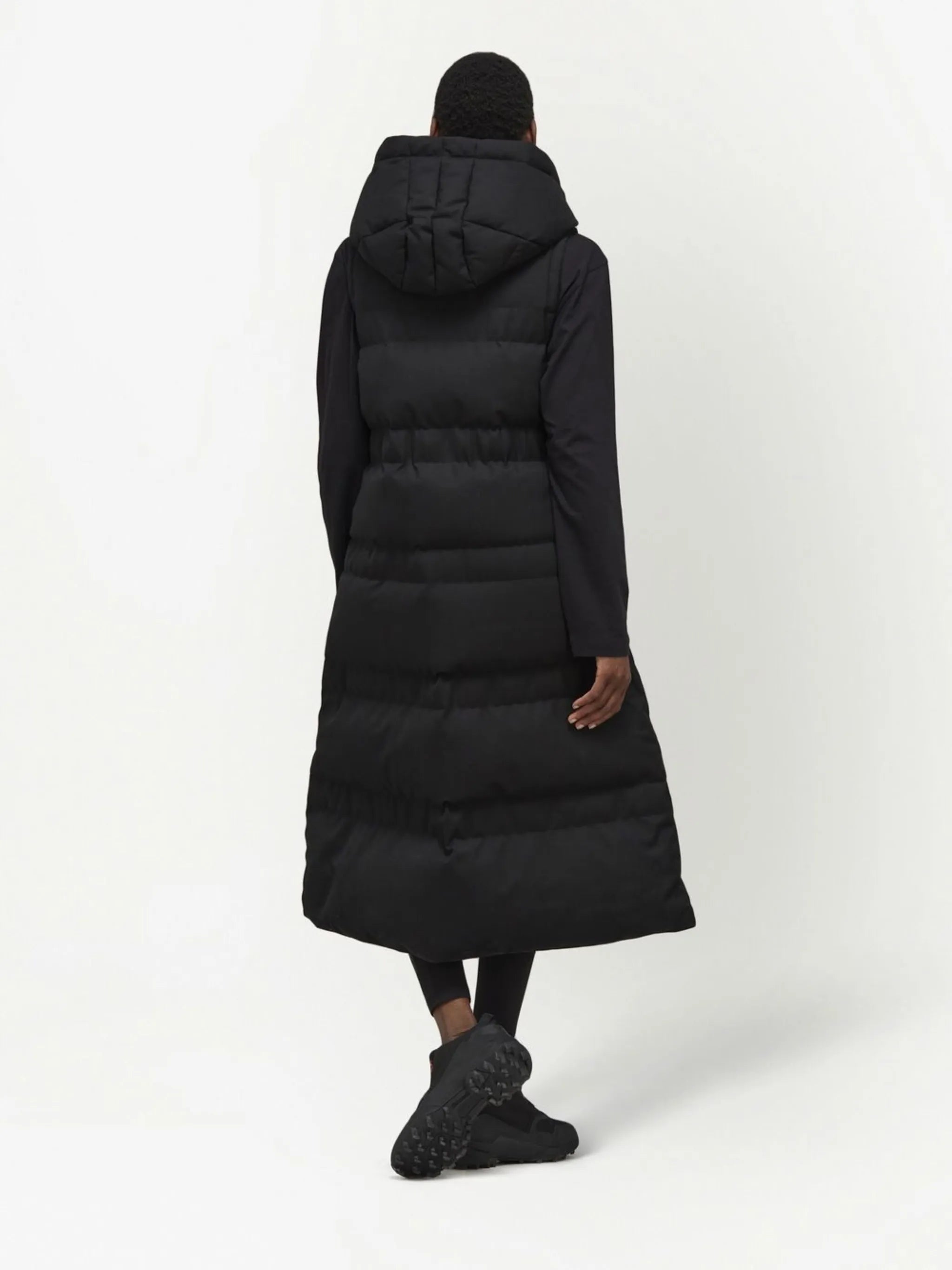 quilted hooded gilet