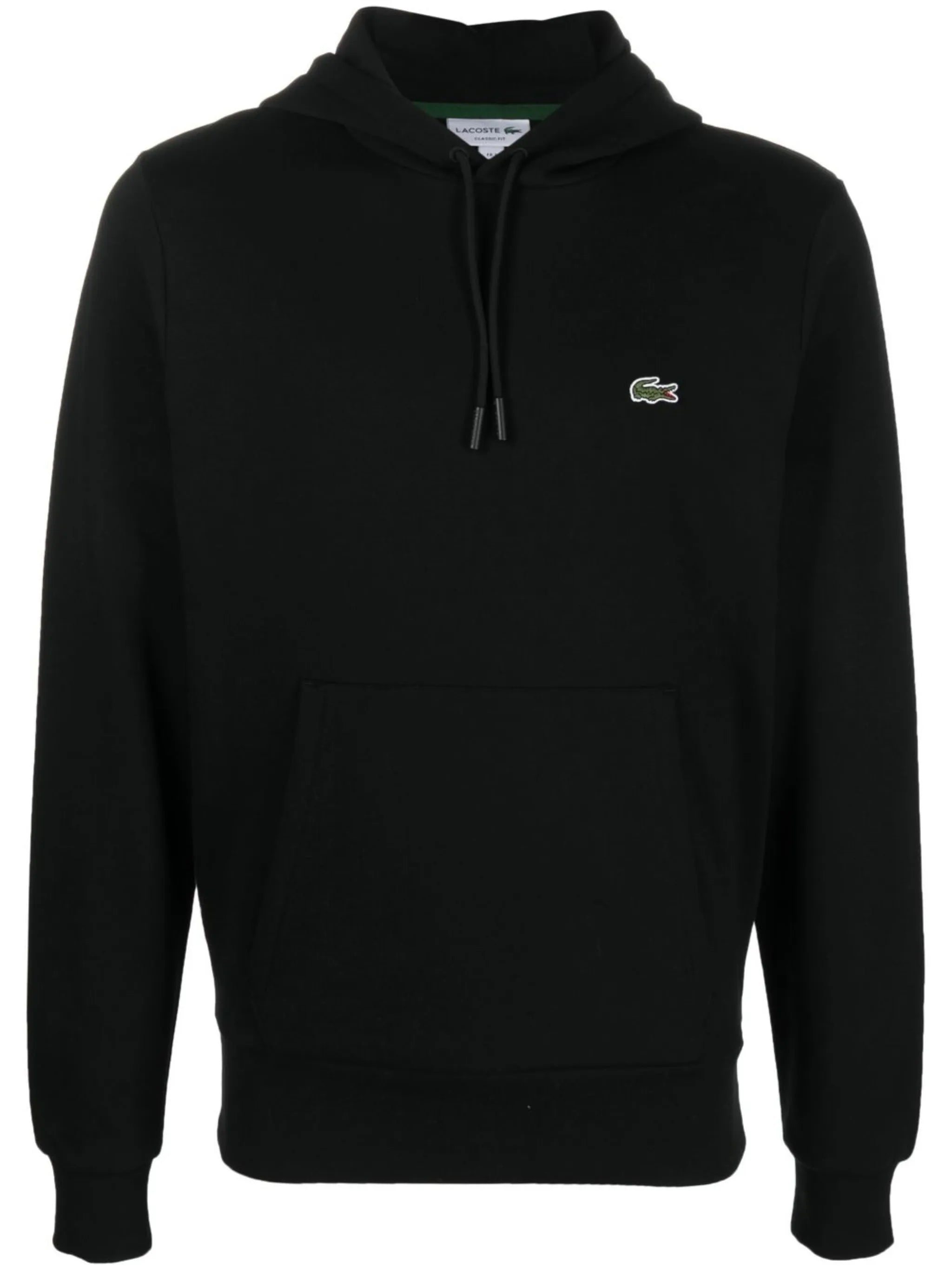 logo-patch cotton hoodie