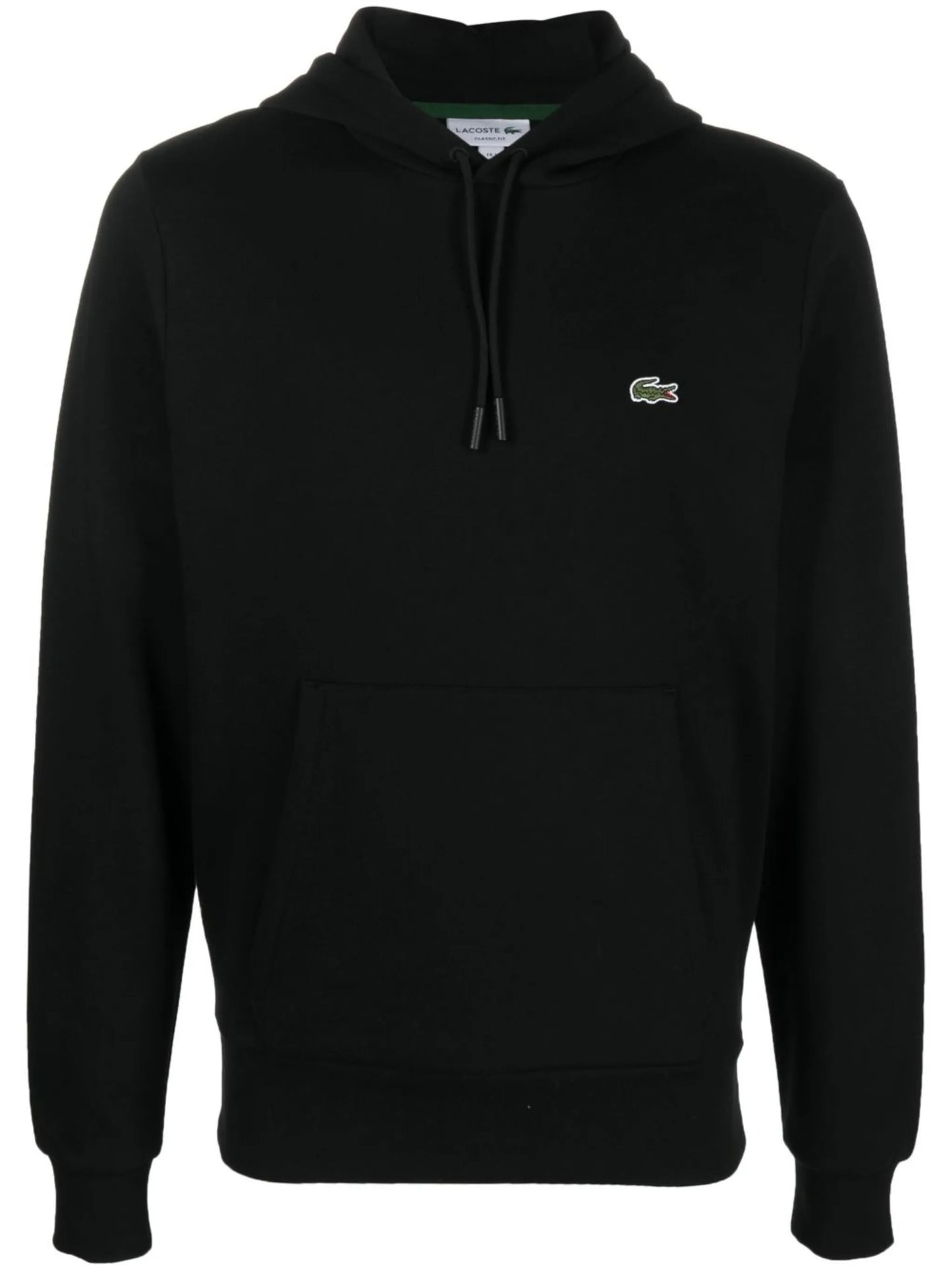 logo-patch cotton hoodie
