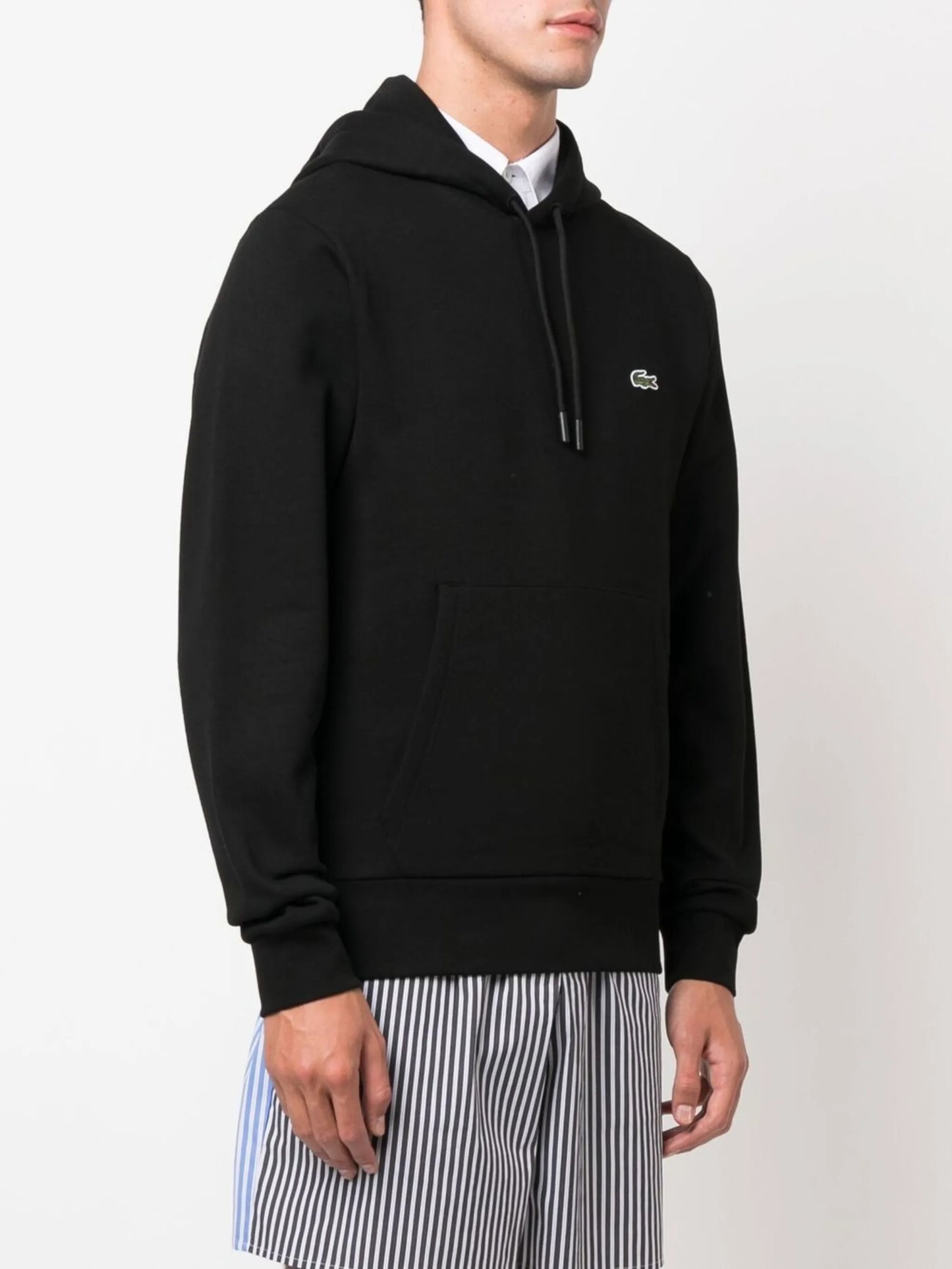 logo-patch cotton hoodie