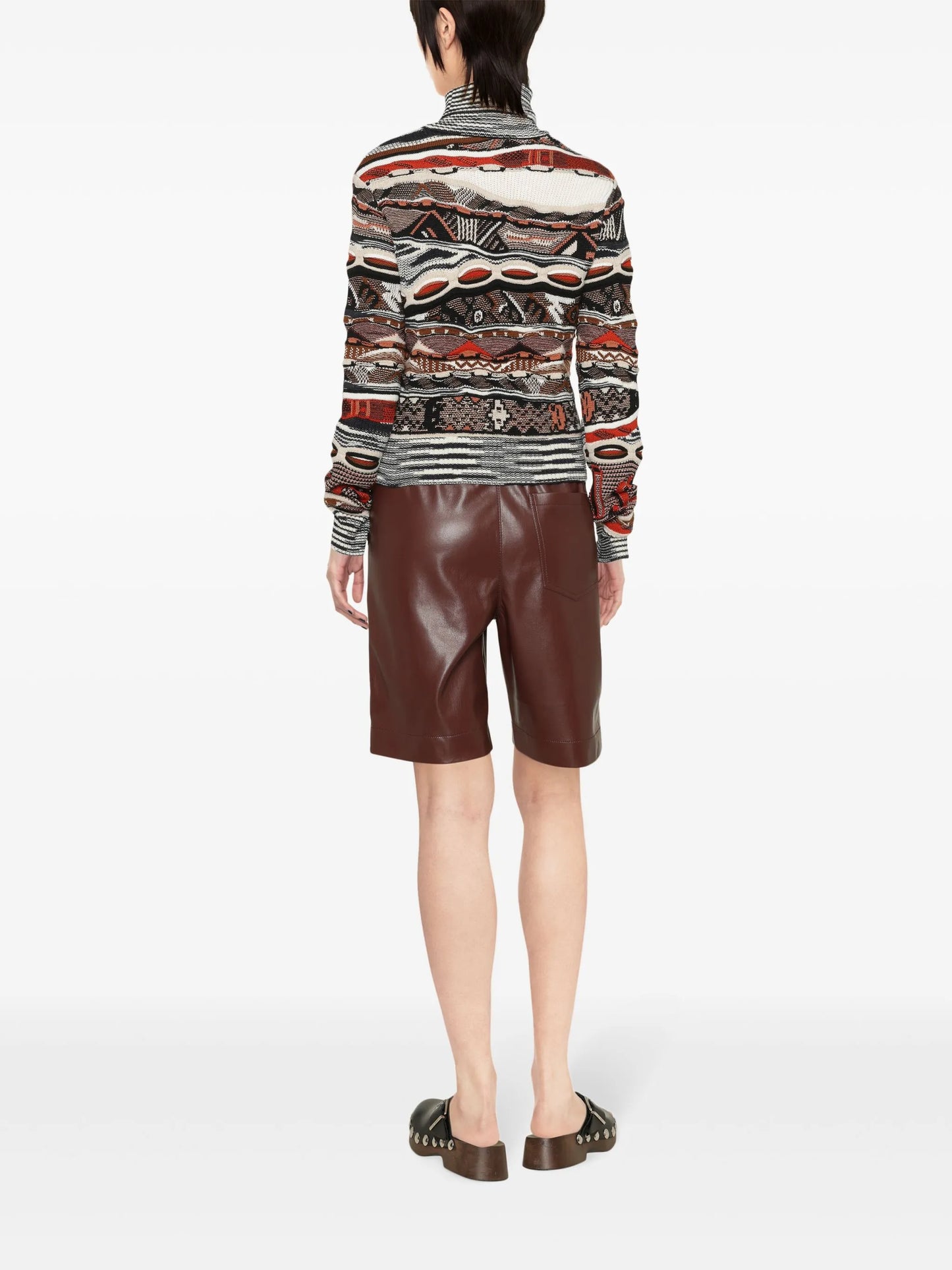 roll-neck knitted jumper