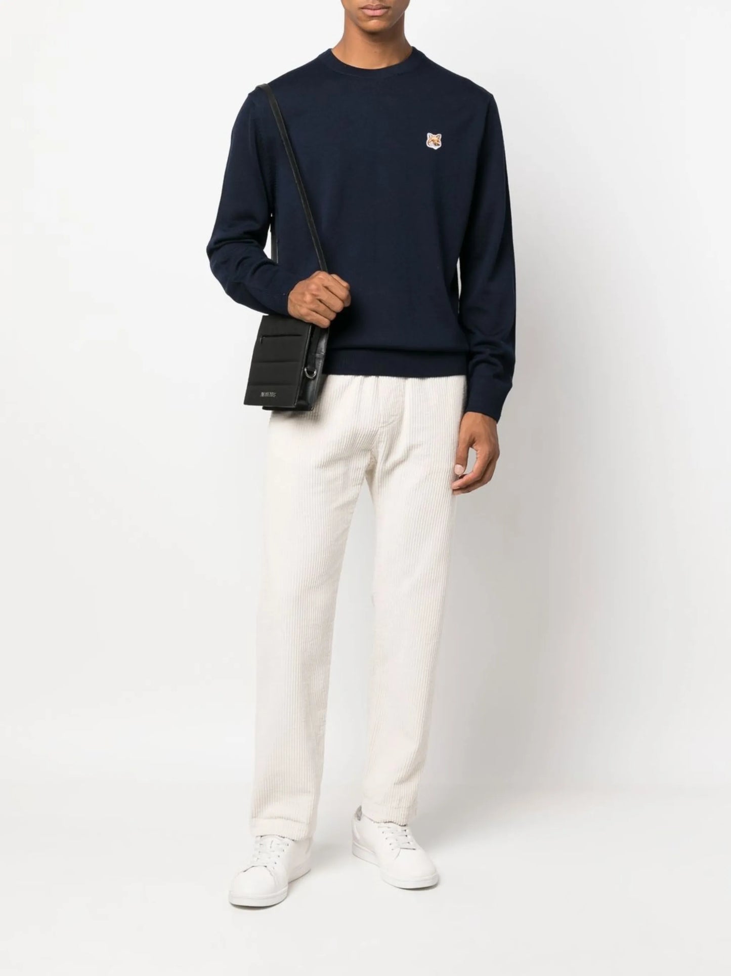 fox head wool jumper
