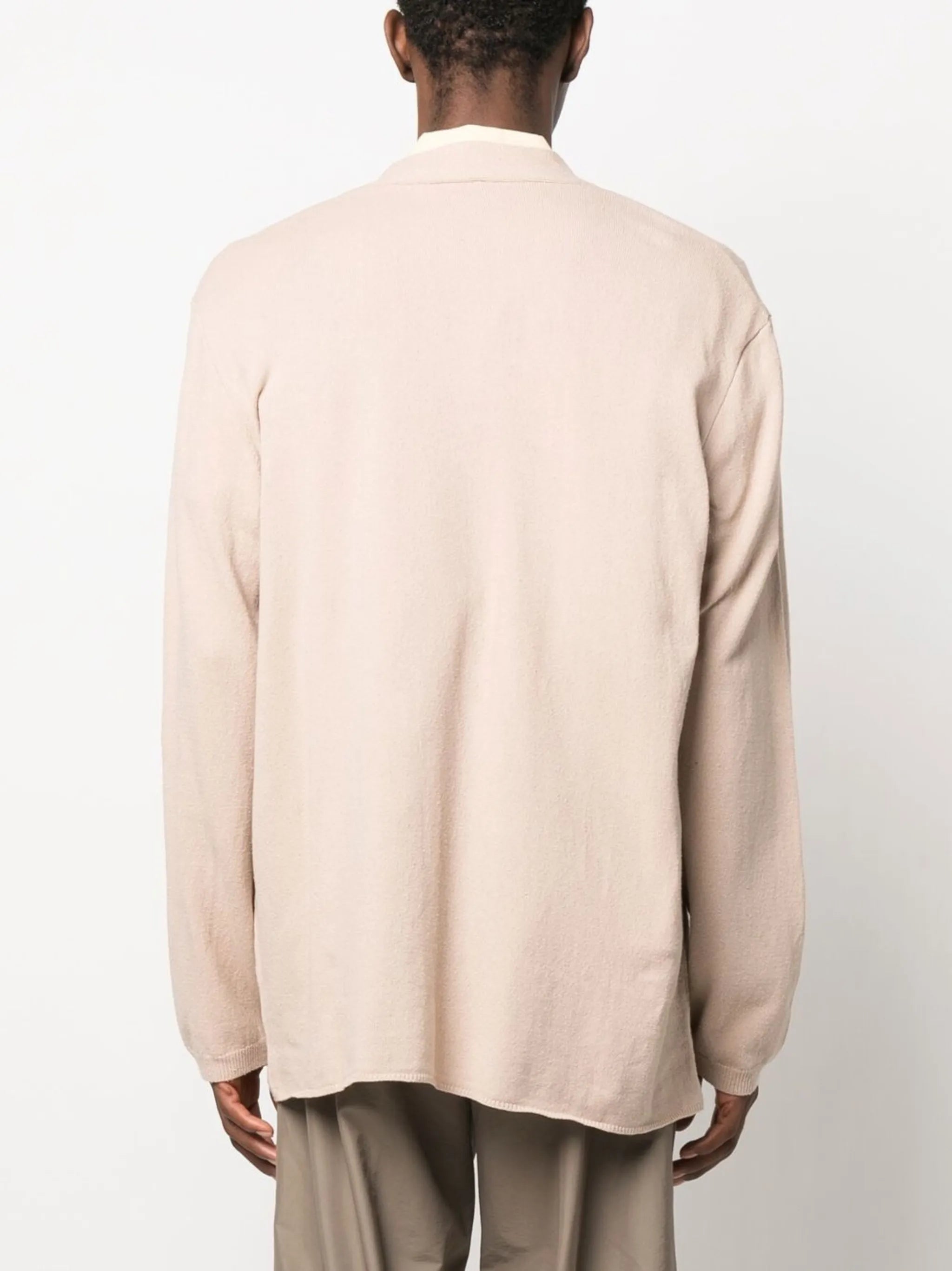 V-neck knitted cardigan