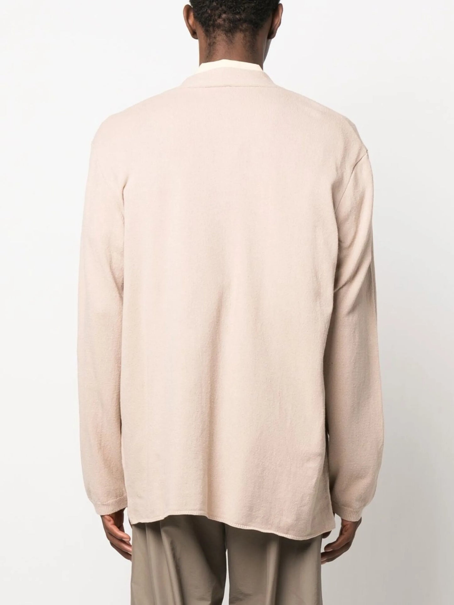 V-neck knitted cardigan