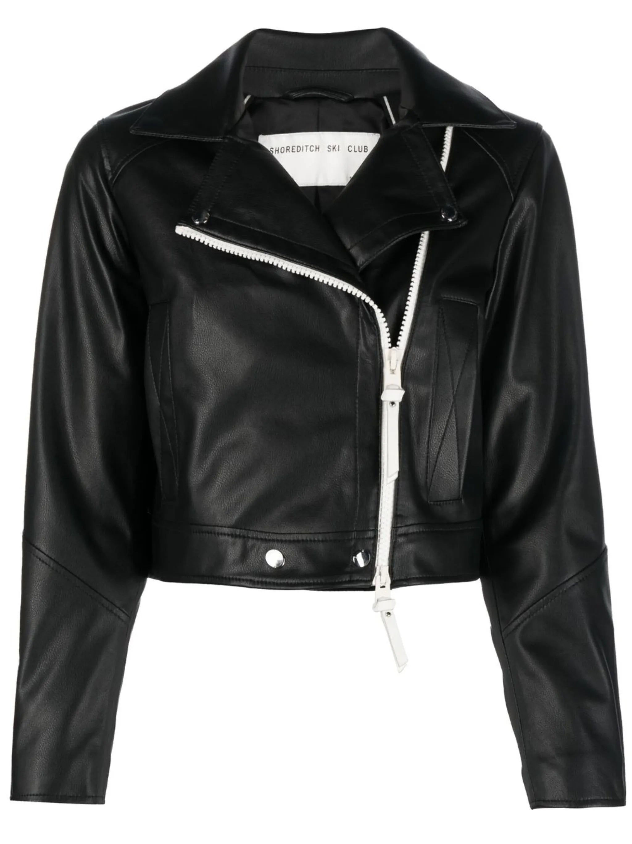Vyner cropped leather jacket