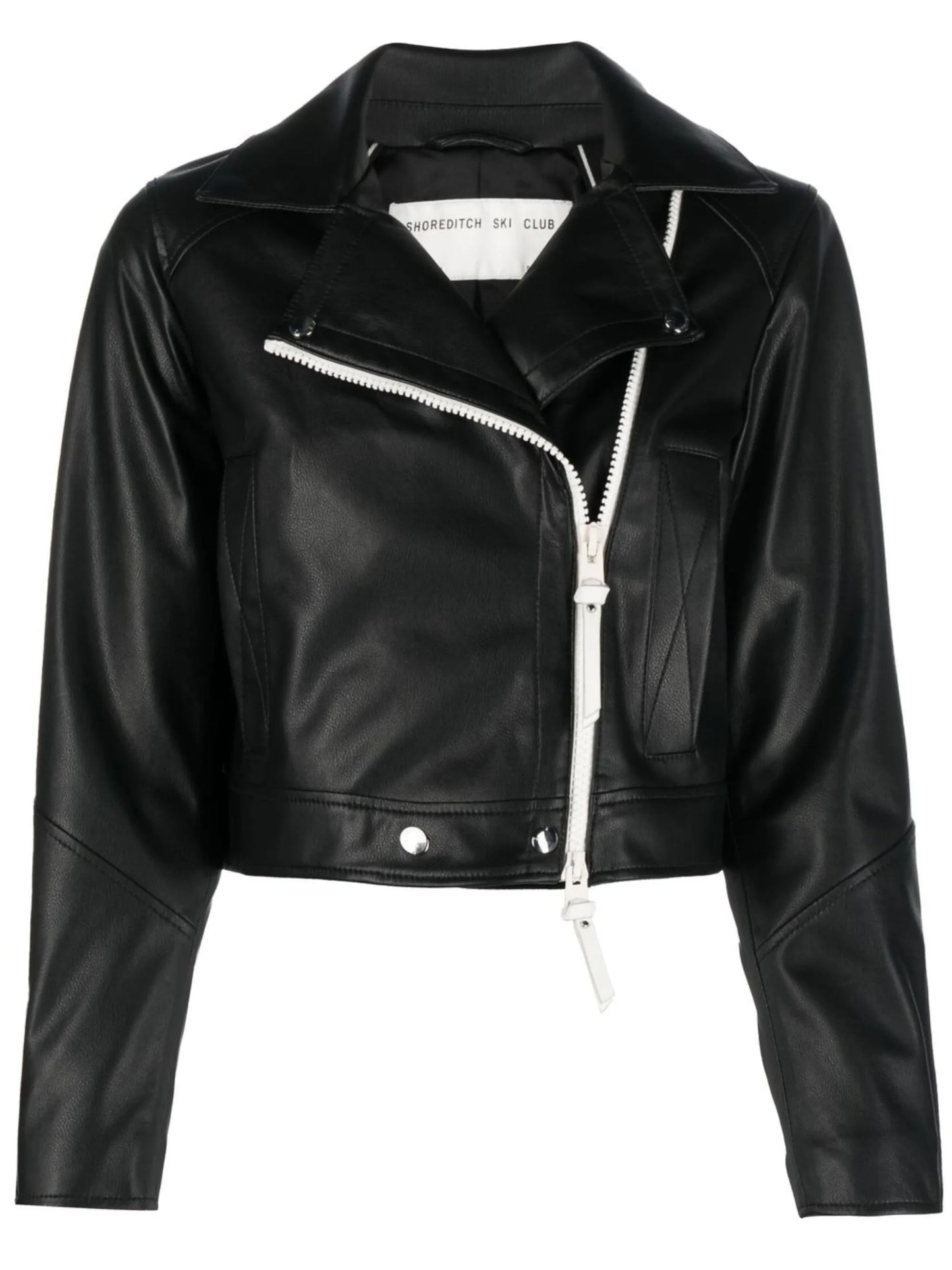 Vyner cropped leather jacket