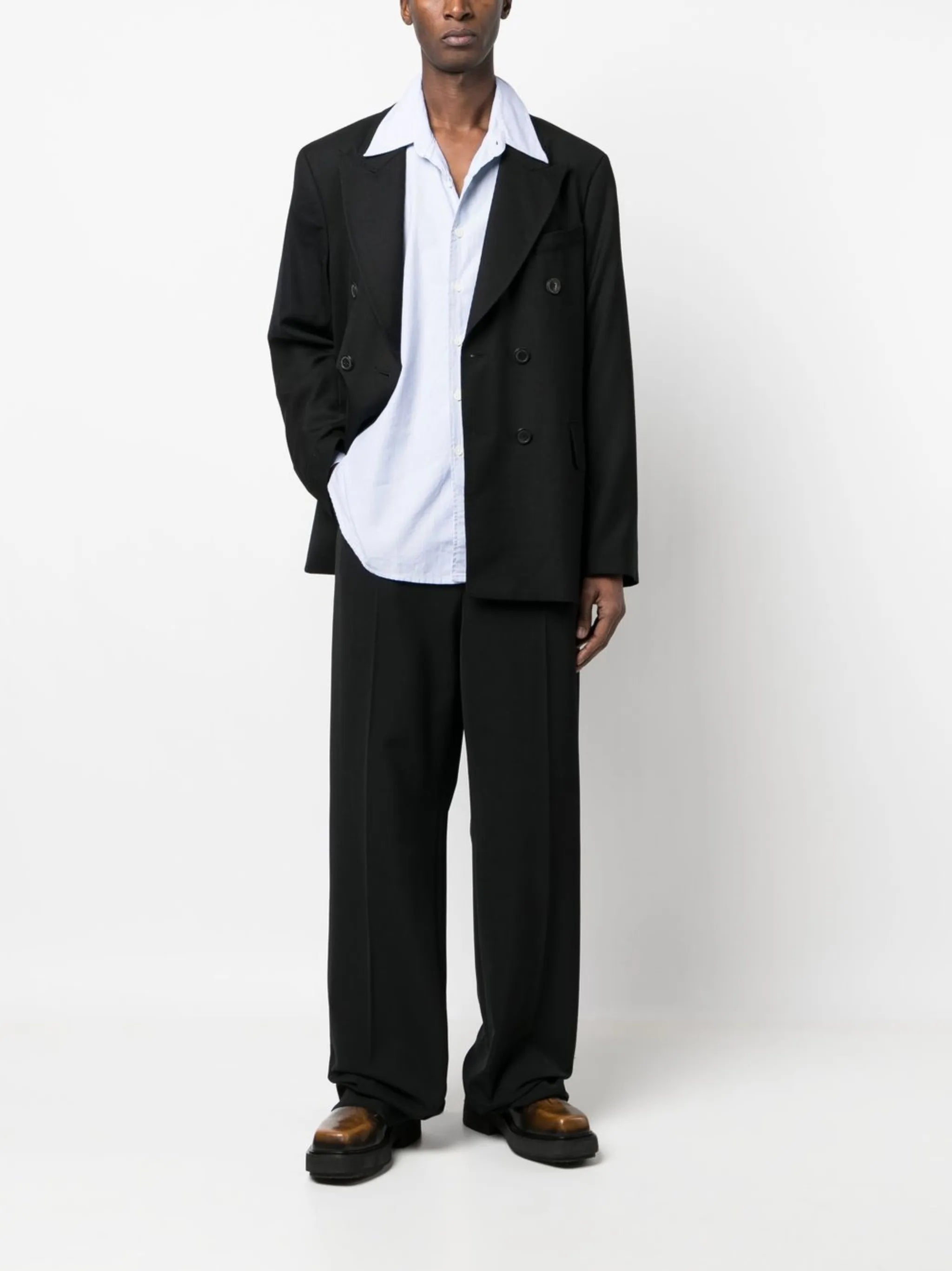 double-breasted blazer