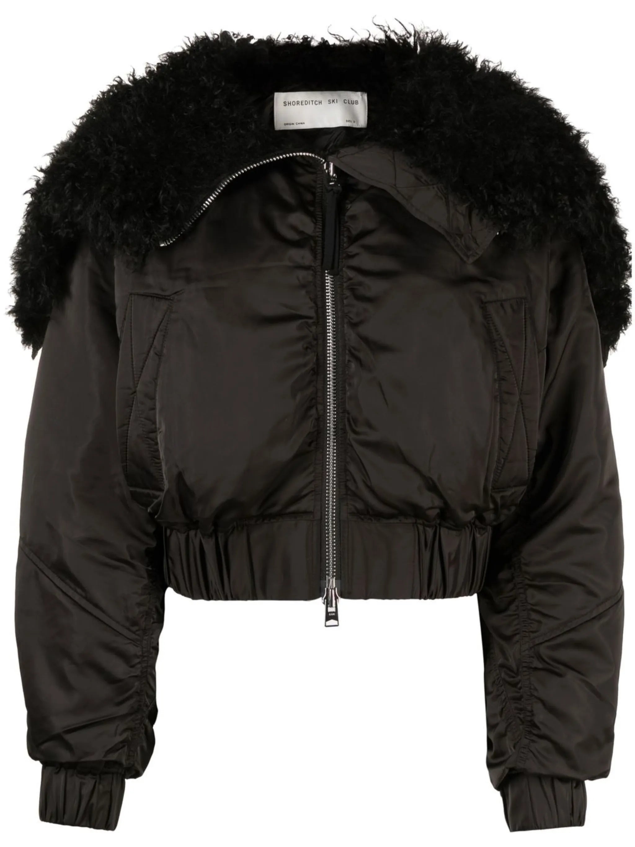 Amara shearling bomber jacket