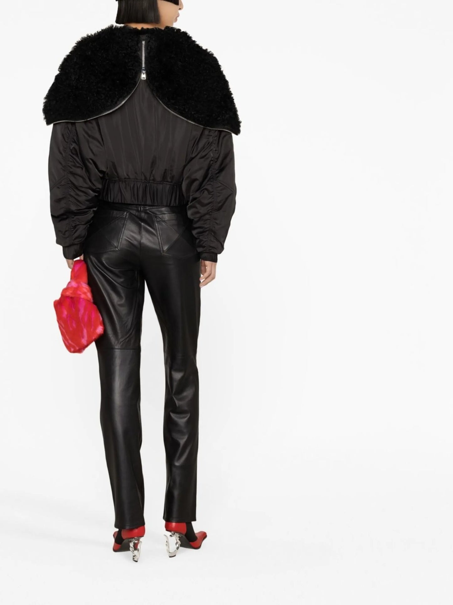 Amara shearling bomber jacket