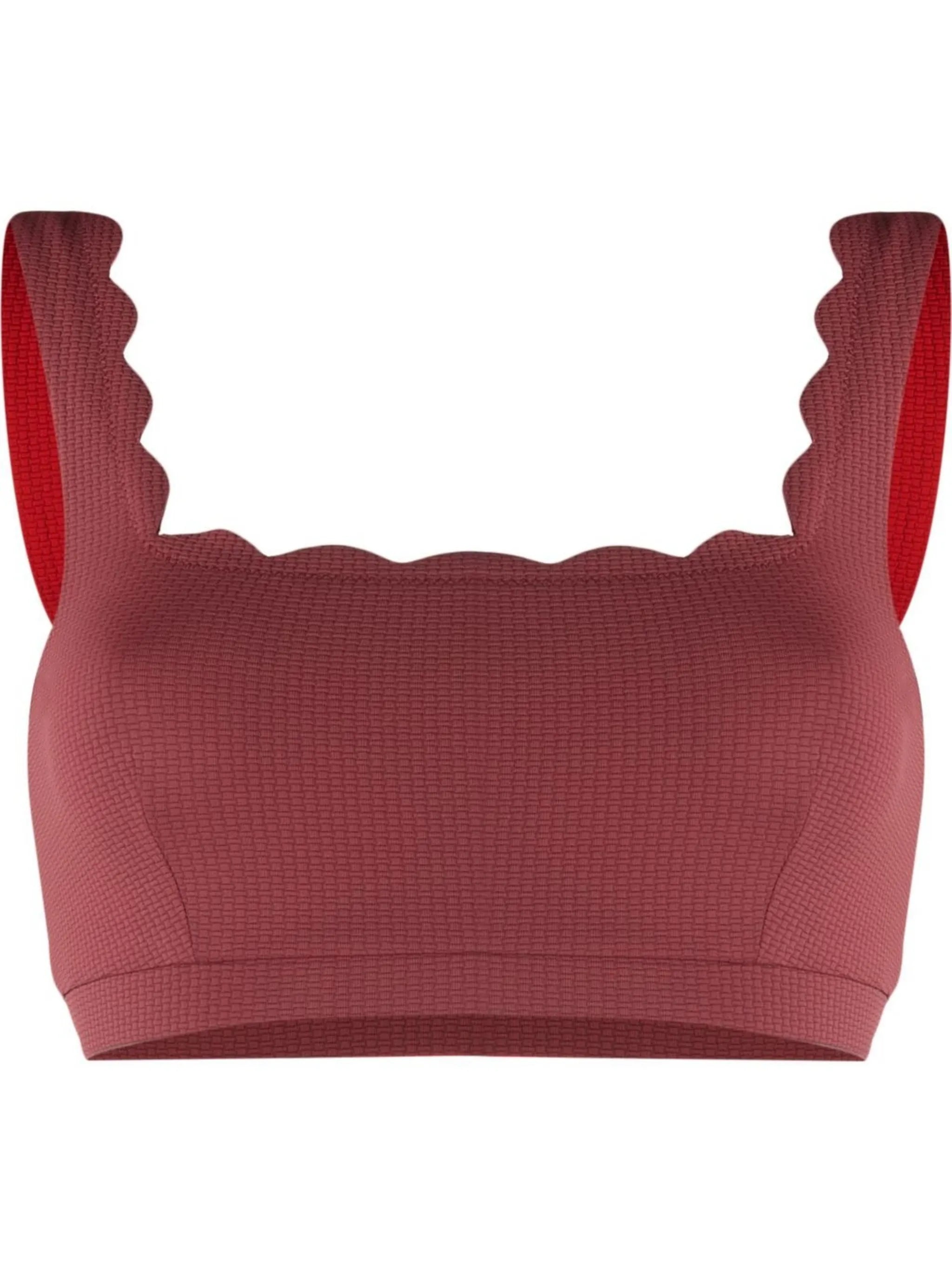 Palm Springs scalloped bikini top