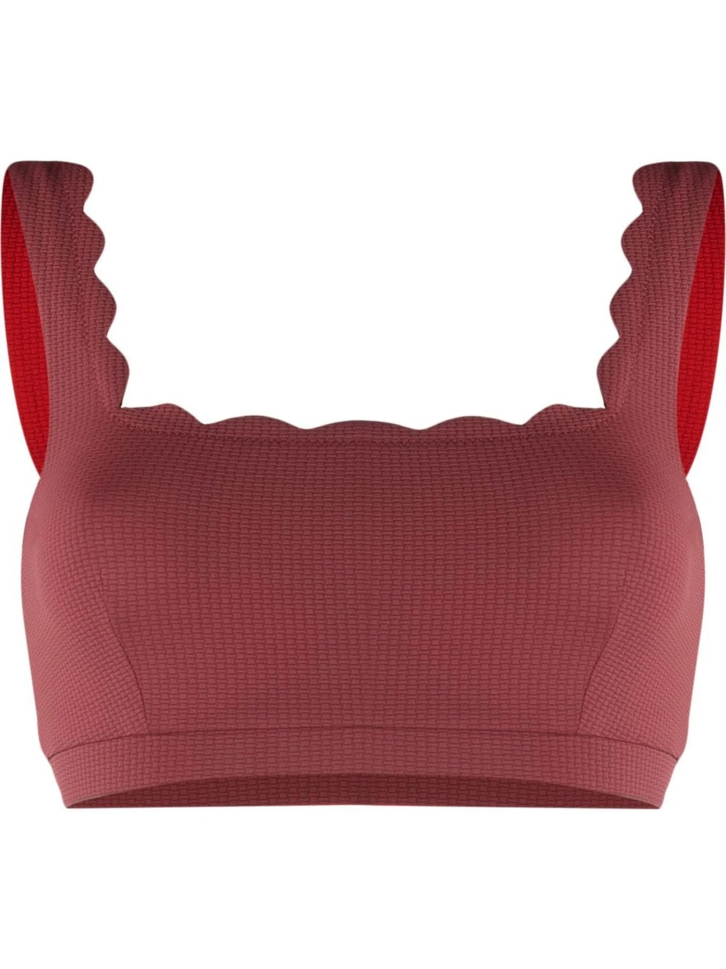 Palm Springs scalloped bikini top