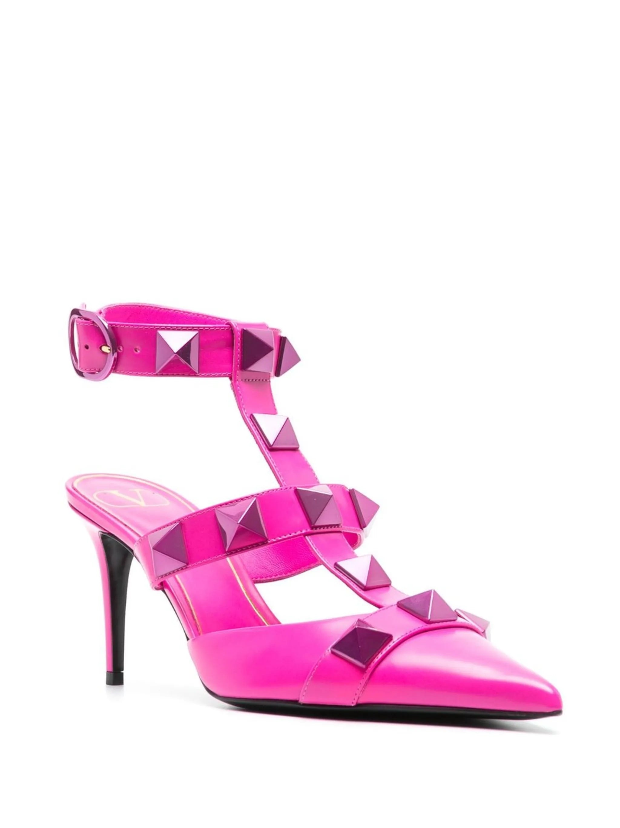 Roman Stud 85mm pointed-toe pumps