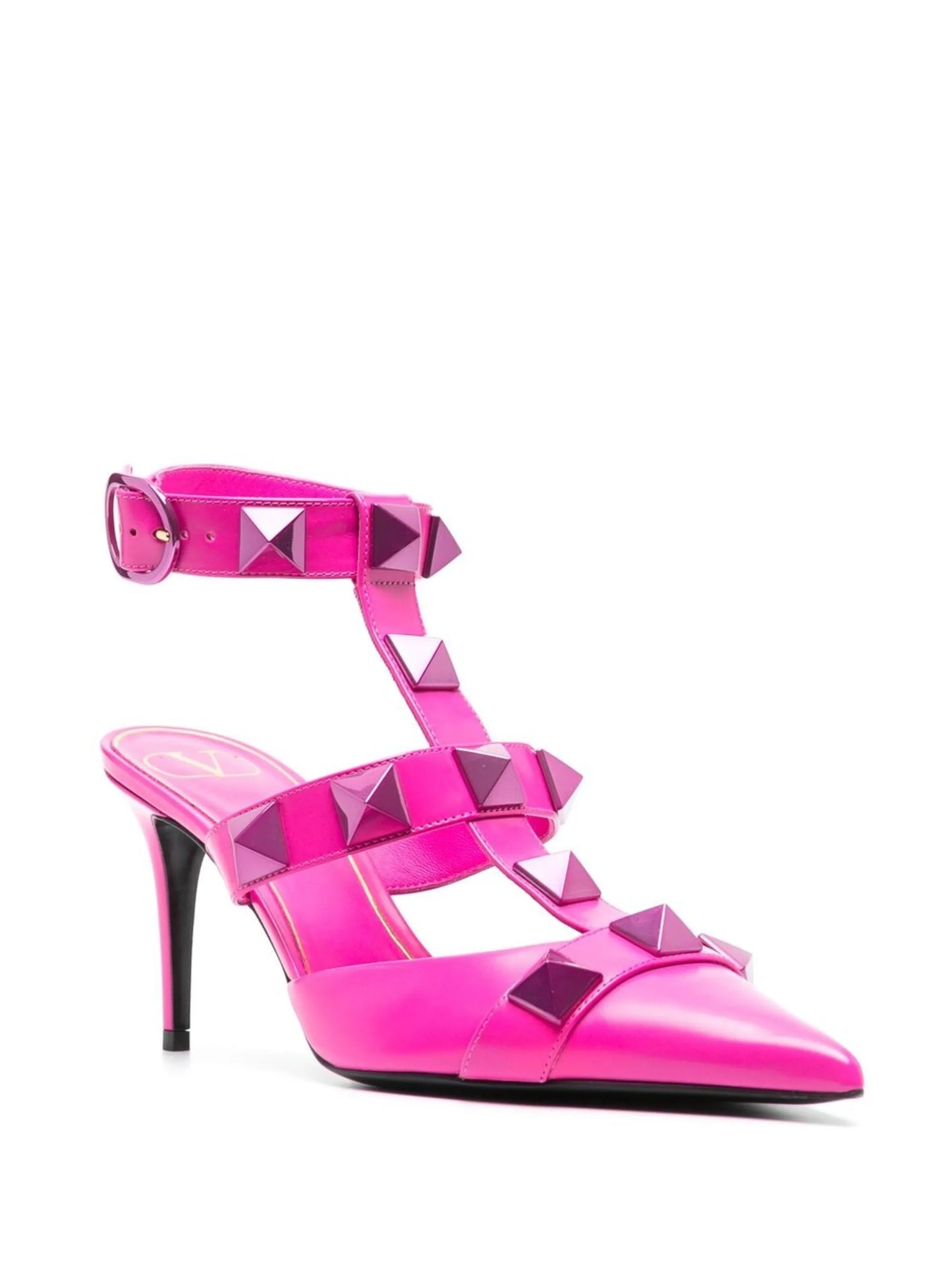Roman Stud 85mm pointed-toe pumps