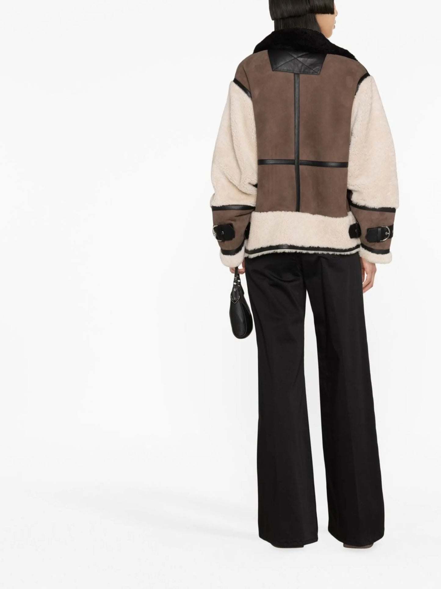 Celeste shearling biker jacket