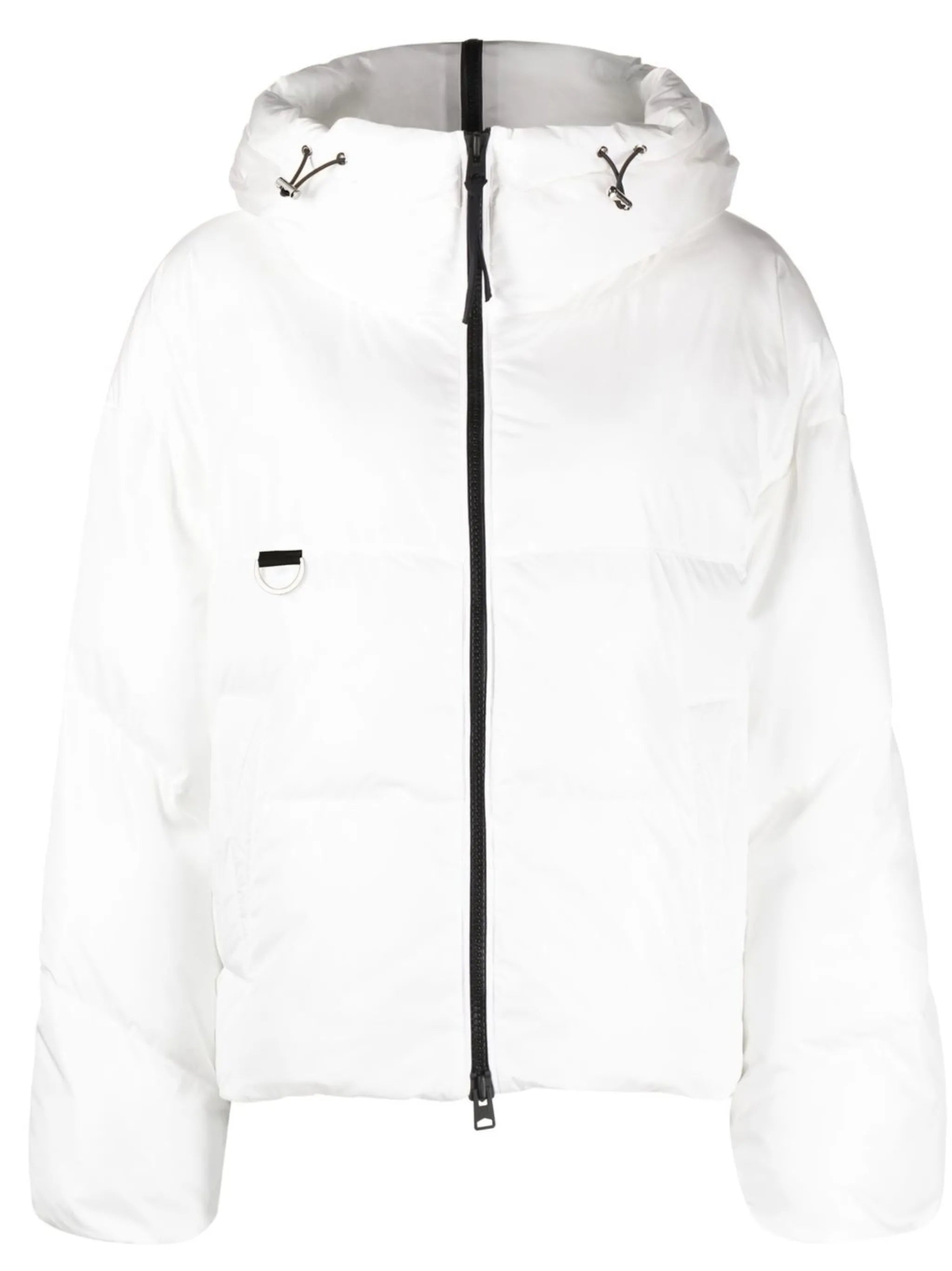 zip-fastening padded jacket