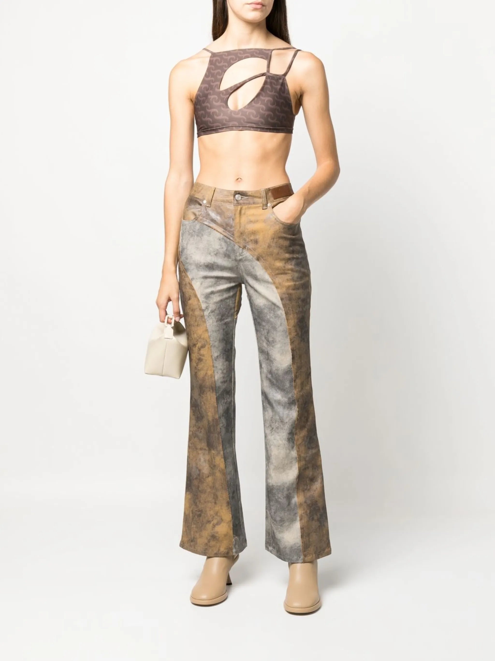 asymmetric cropped top