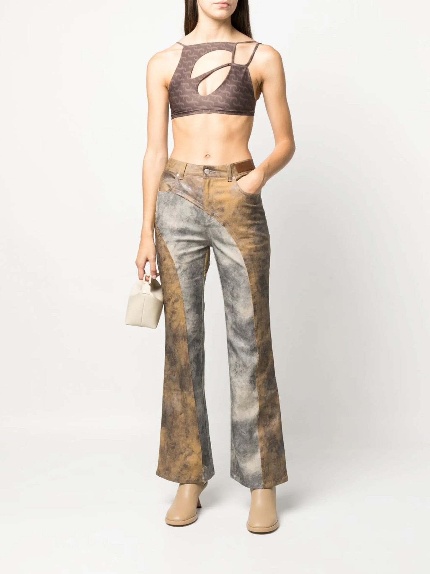 asymmetric cropped top